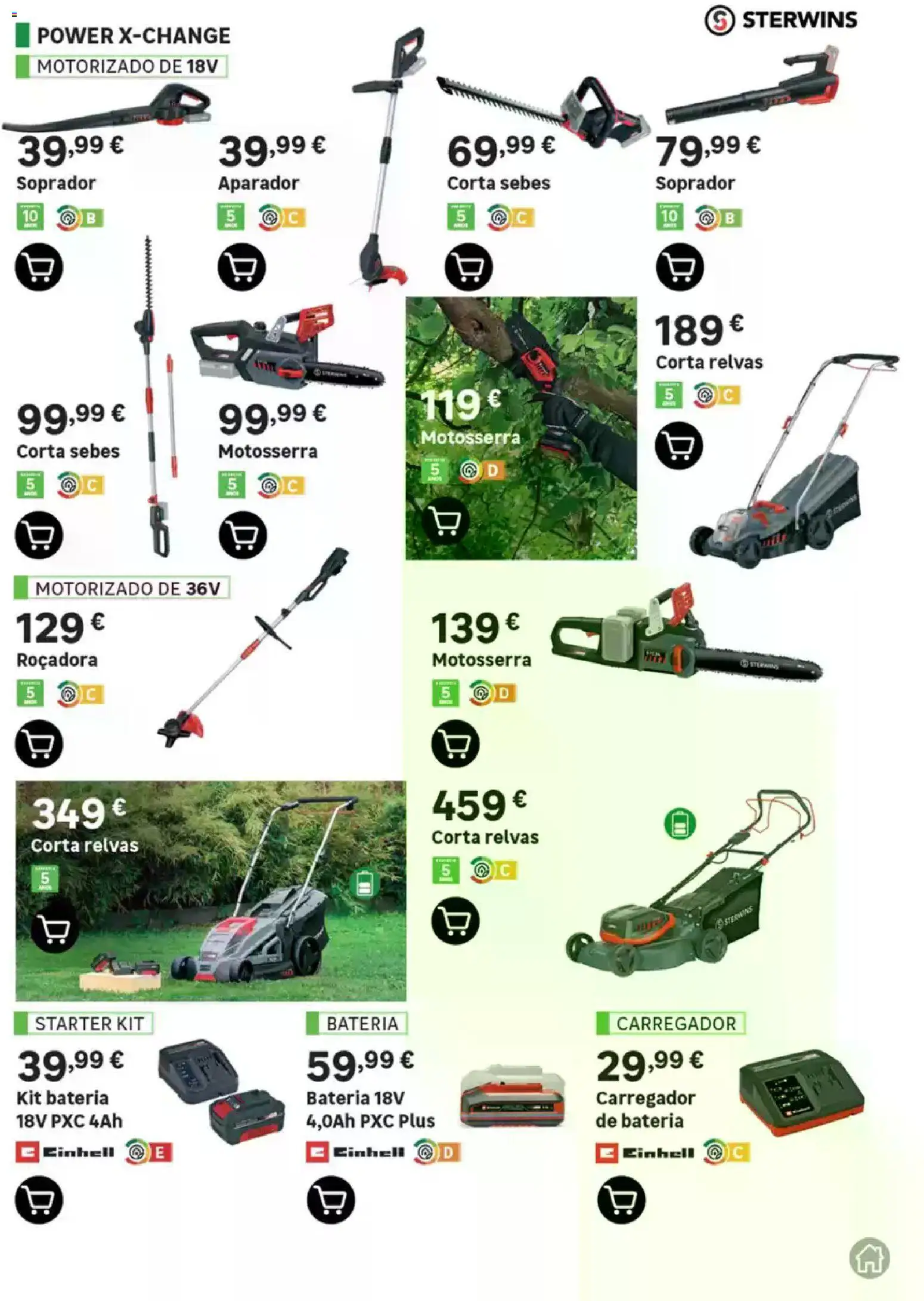 Leroy Merlin Catálogo Jardim │ válido de 12.03.2026 | Página: 87 | Produtos: Aparador, Bateria