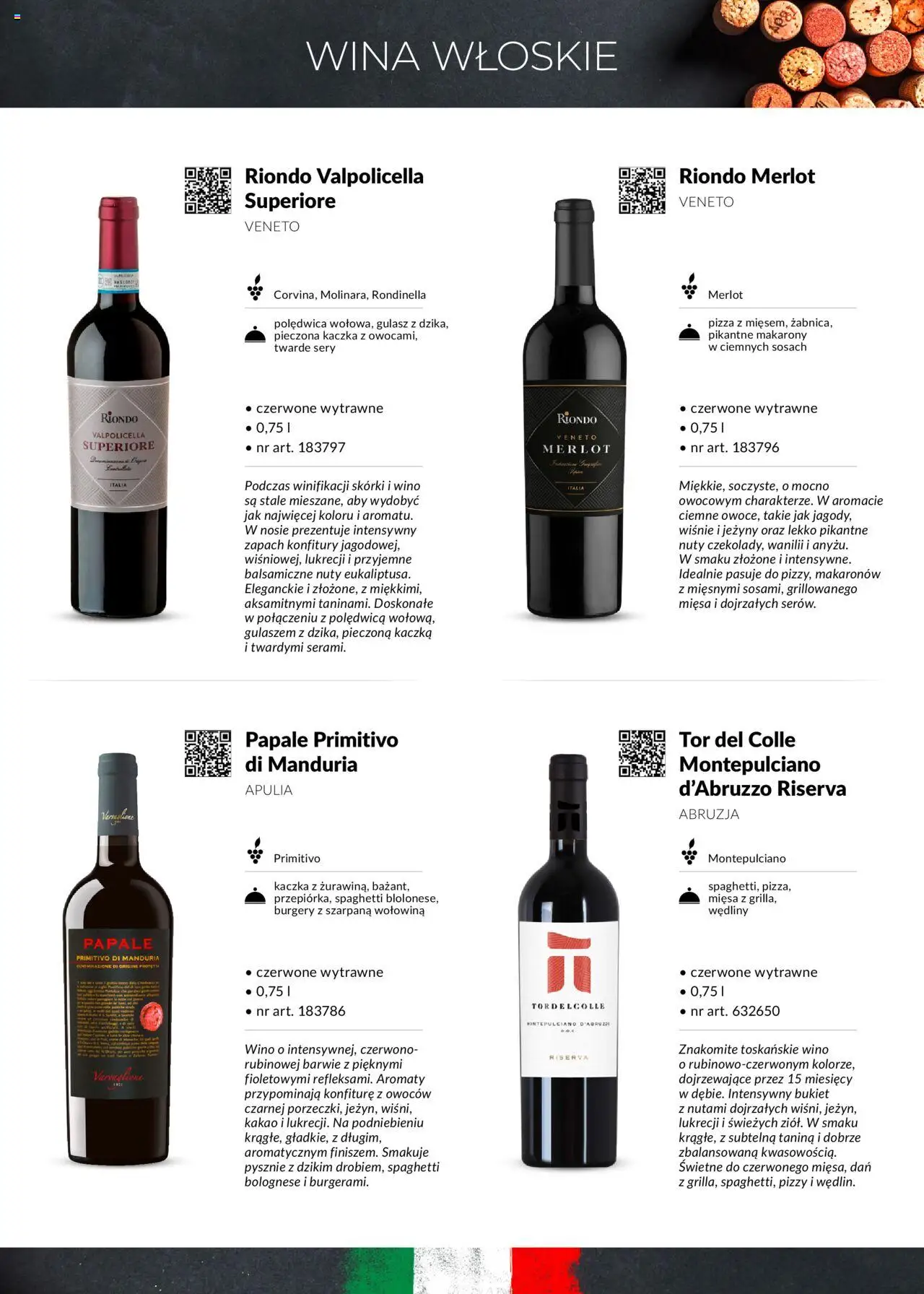 Makro Gazetka - Wirtualny Sommelier 2025 od 04.03.2025 | Strona: 7 | Produkty: Primitivo Di Manduria, Sery, Wędliny, Makarony