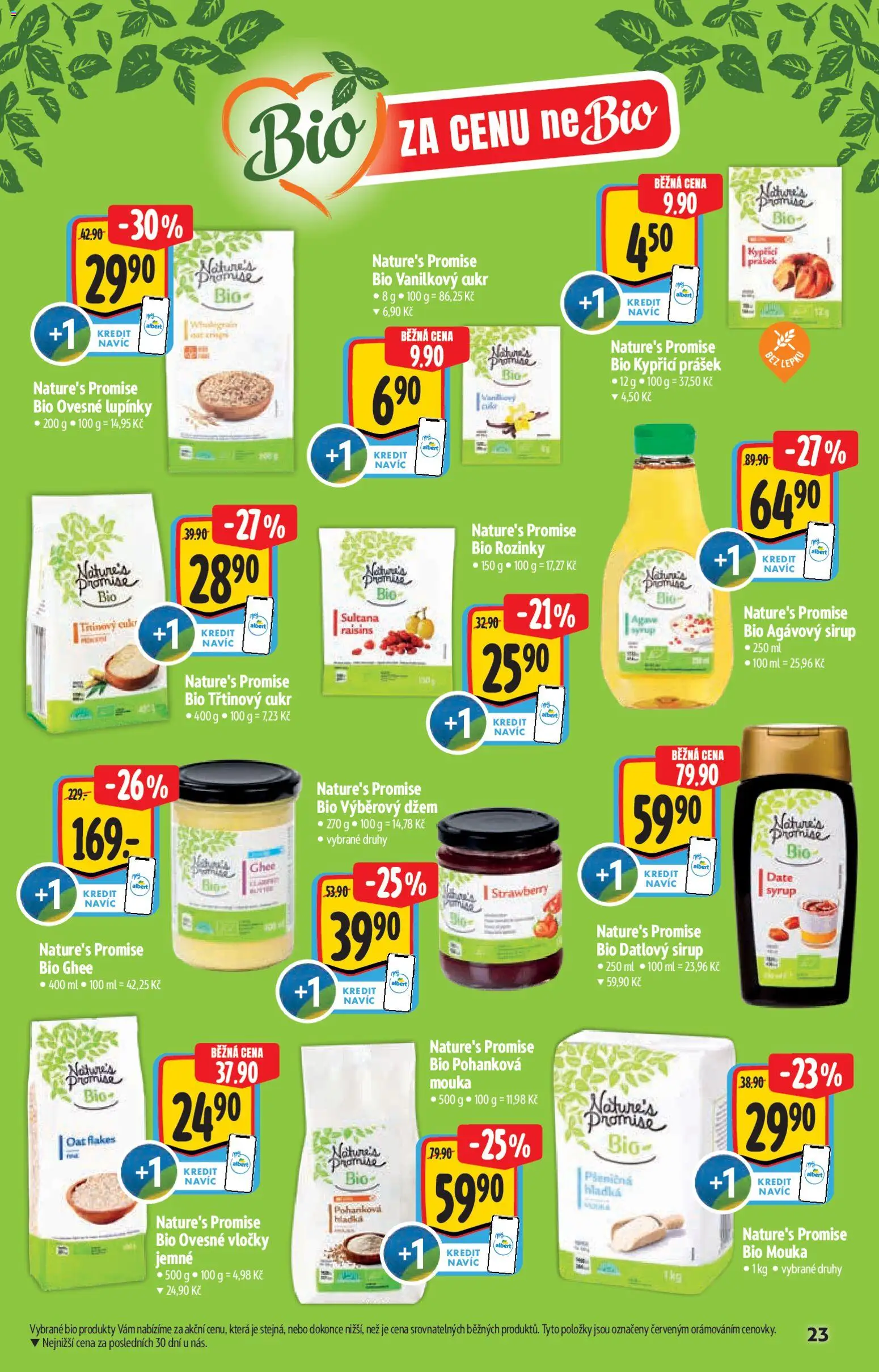 Albert katalog - Supermarket od 14.01.2026 | Strana: 23 | Produkty: Rozinky, Vločky, Cukr, Datlový sirup