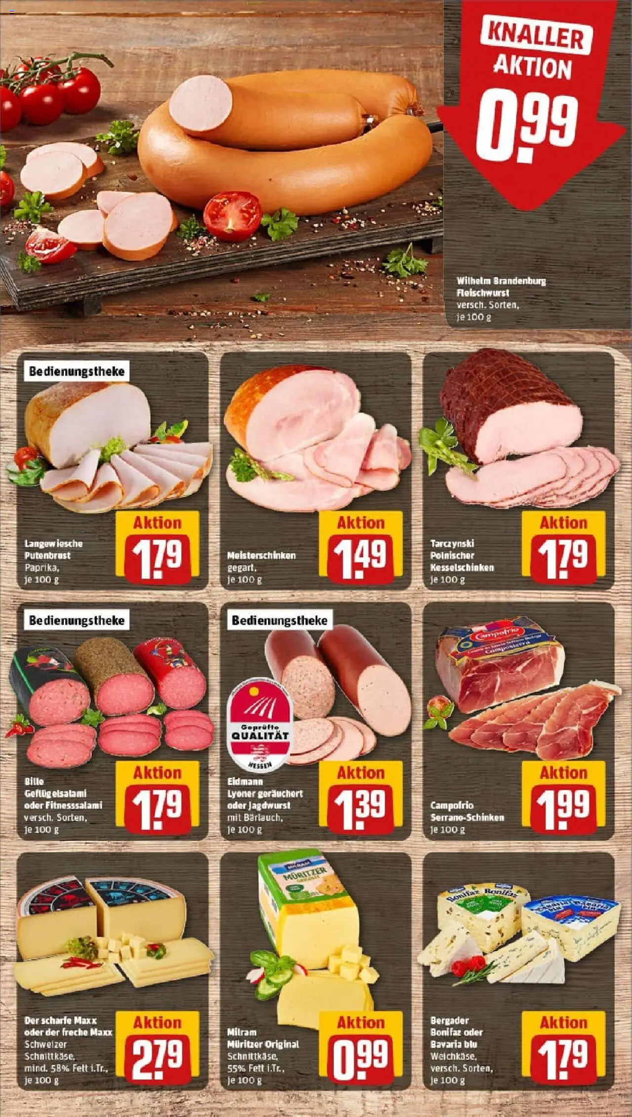 Rewe prospekt Bad Vilbel	 - gültig ab dem 24.08.2025 | Seite: 9 | Produkte: Paprika, Milram, Salami