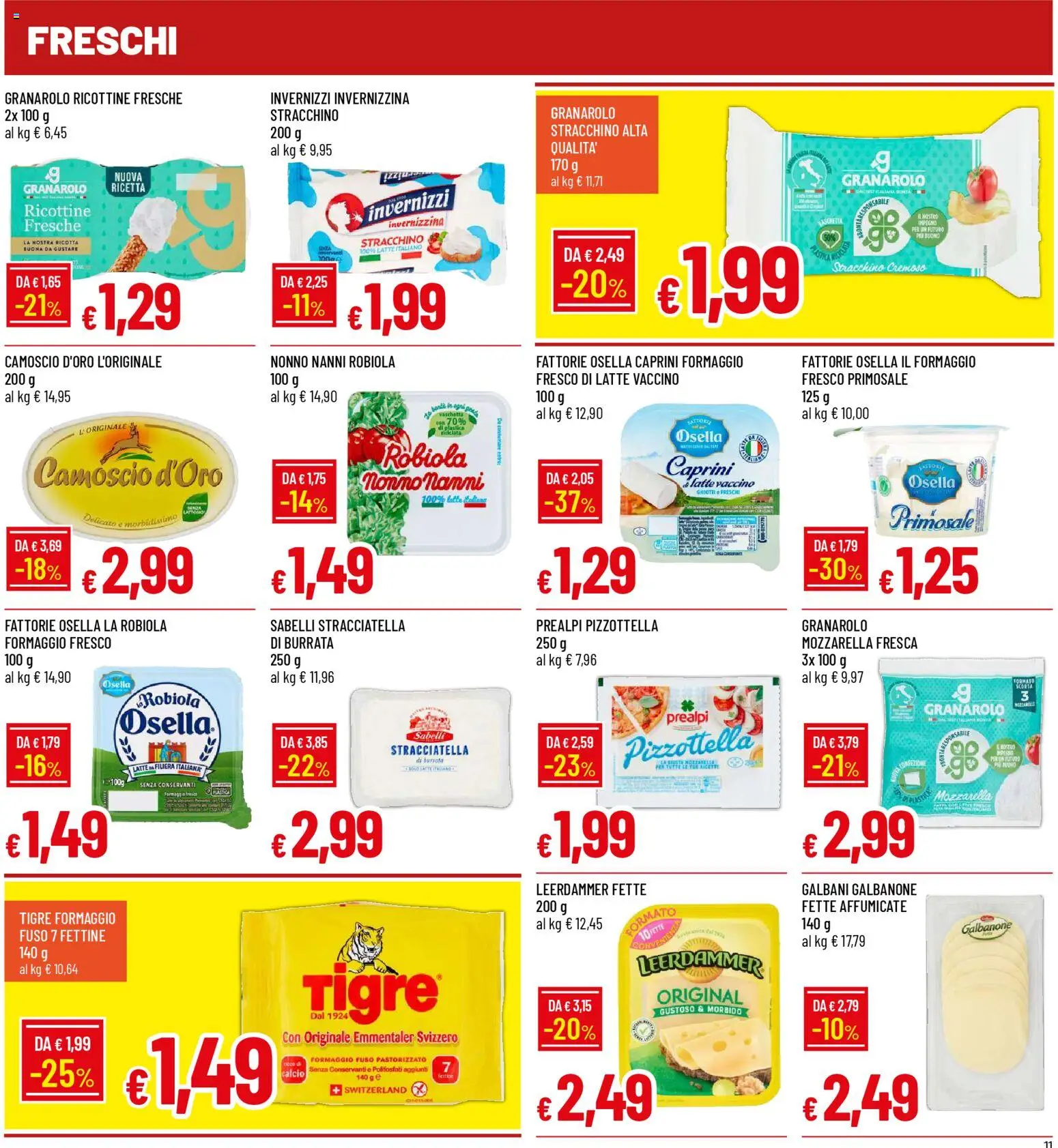 Volantino Galassia del 22.01.2026 | Pagina: 11 | Prodotti: Latte, Formaggio, Stracchino, Stracciatella