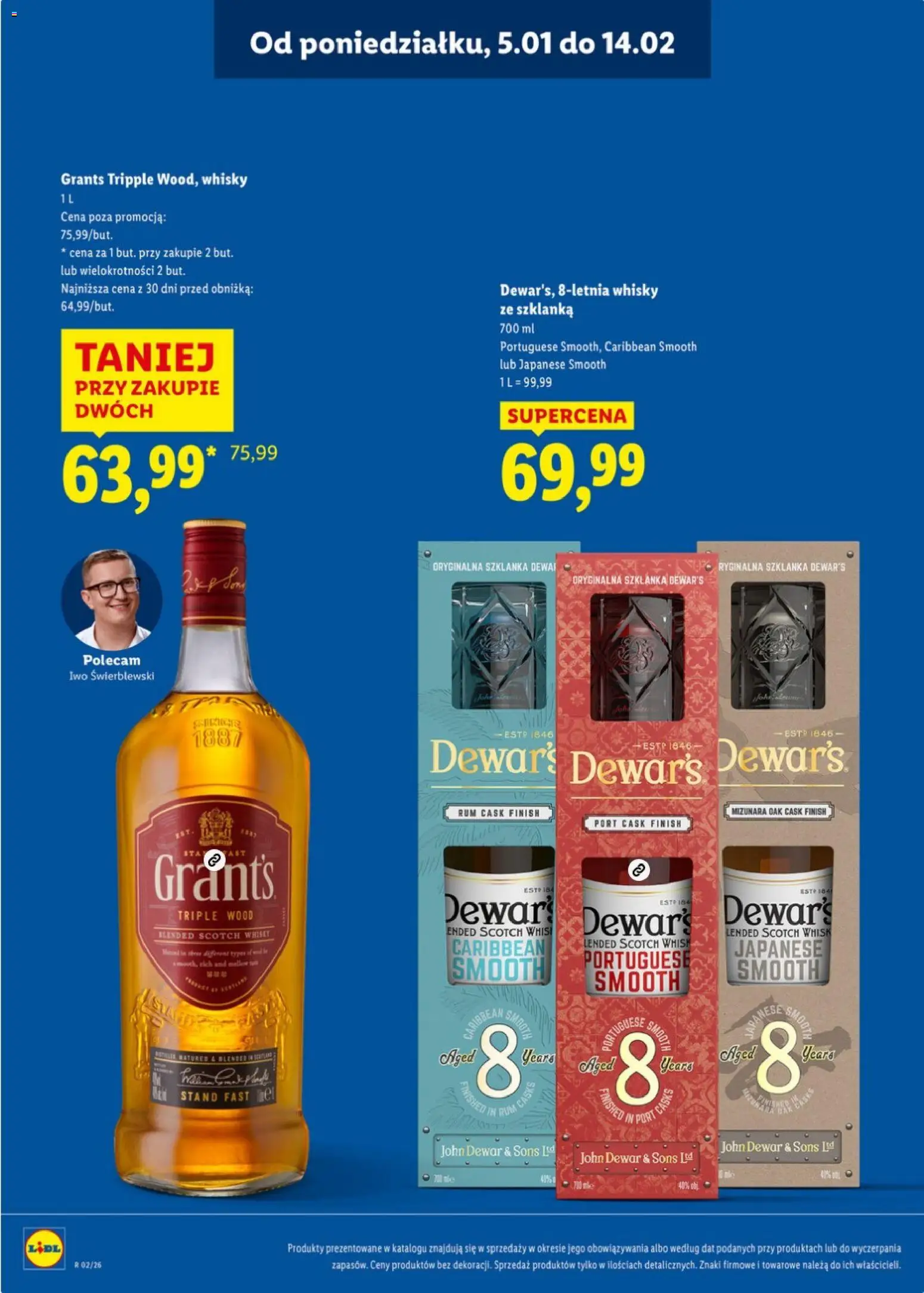 Lidl Katalog alkoholi mocnych od 05.01.2026 | Strona: 6 | Produkty: Szklanka, Rum, Finish, Whisky