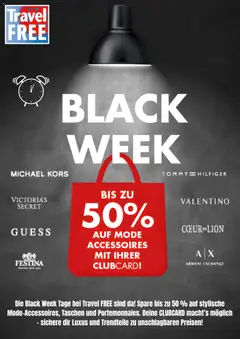 Travel FREE - Black Friday Ankündigung ab 13.11.2025 gültig