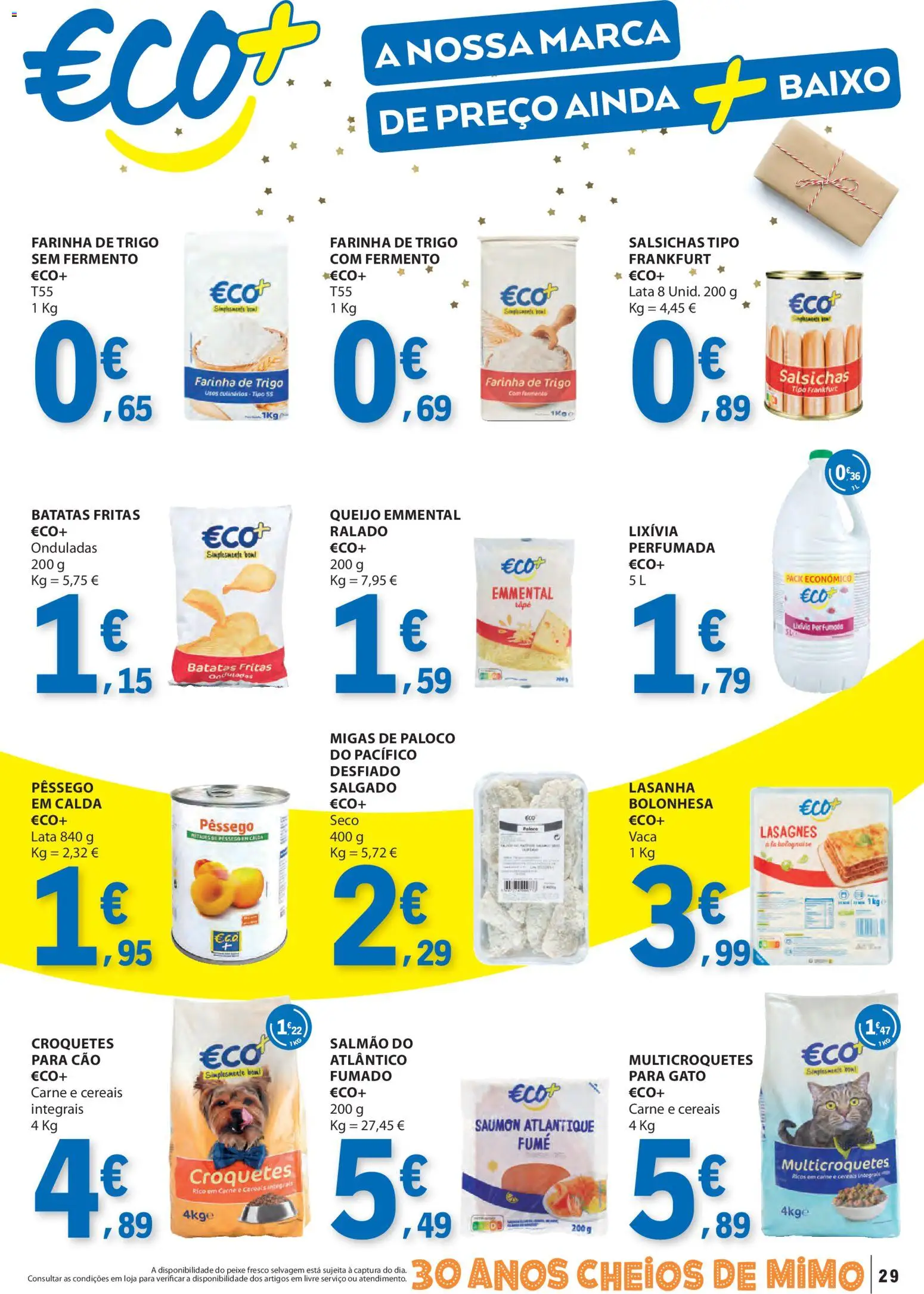 E.Leclerc folheto │ válido de 06.11.2025 | Página: 29 | Produtos: Lasanha, Salmão, Carne, Batatas fritas