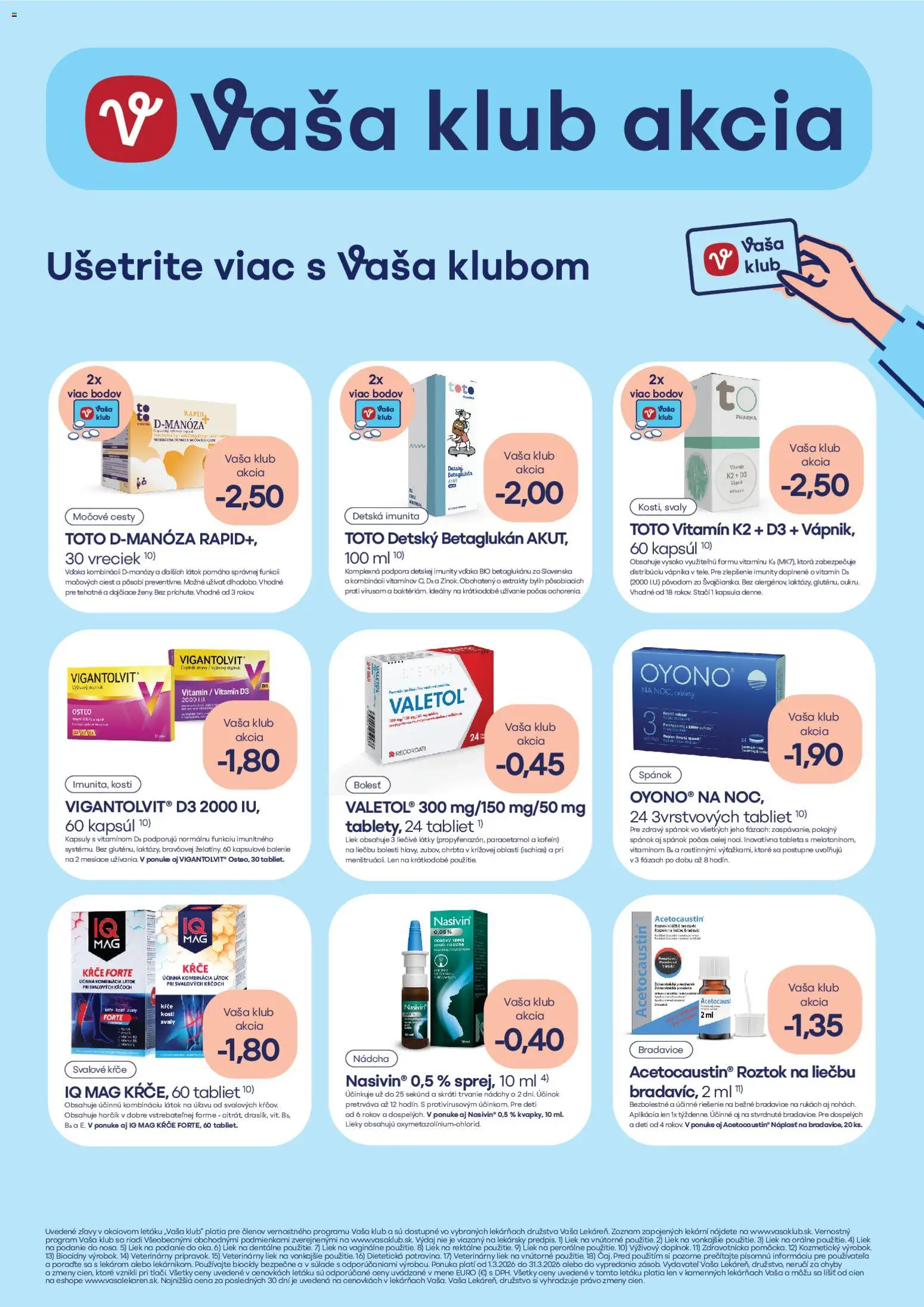 Nové Vaša lekáreň akcie – leták je platný od 01.03.2026 | Strana: 18
