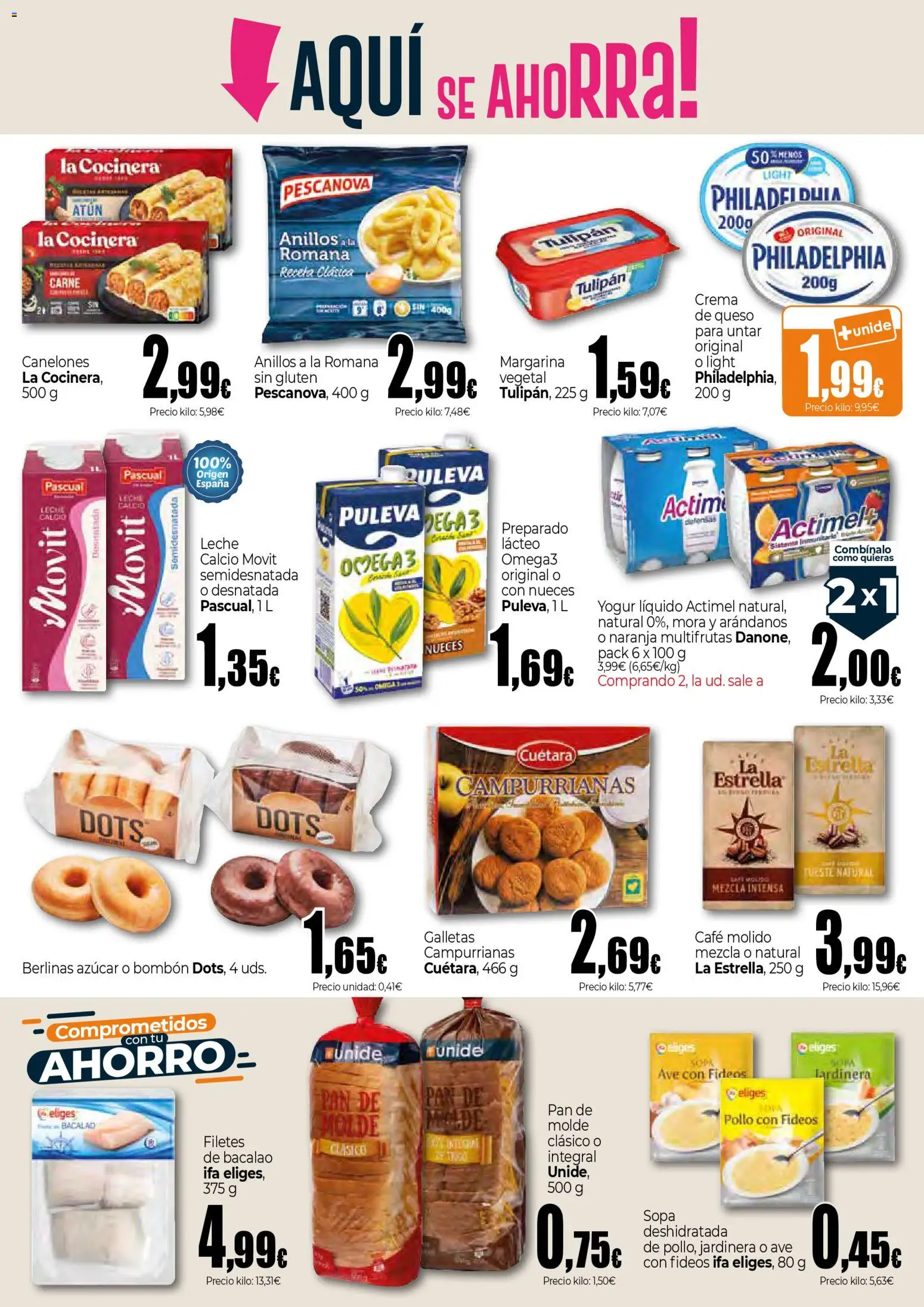 Unide -  Super │ válido desde el 12.03.2026 | Página: 2 | Productos: Anillos, Leche, Café, Crema