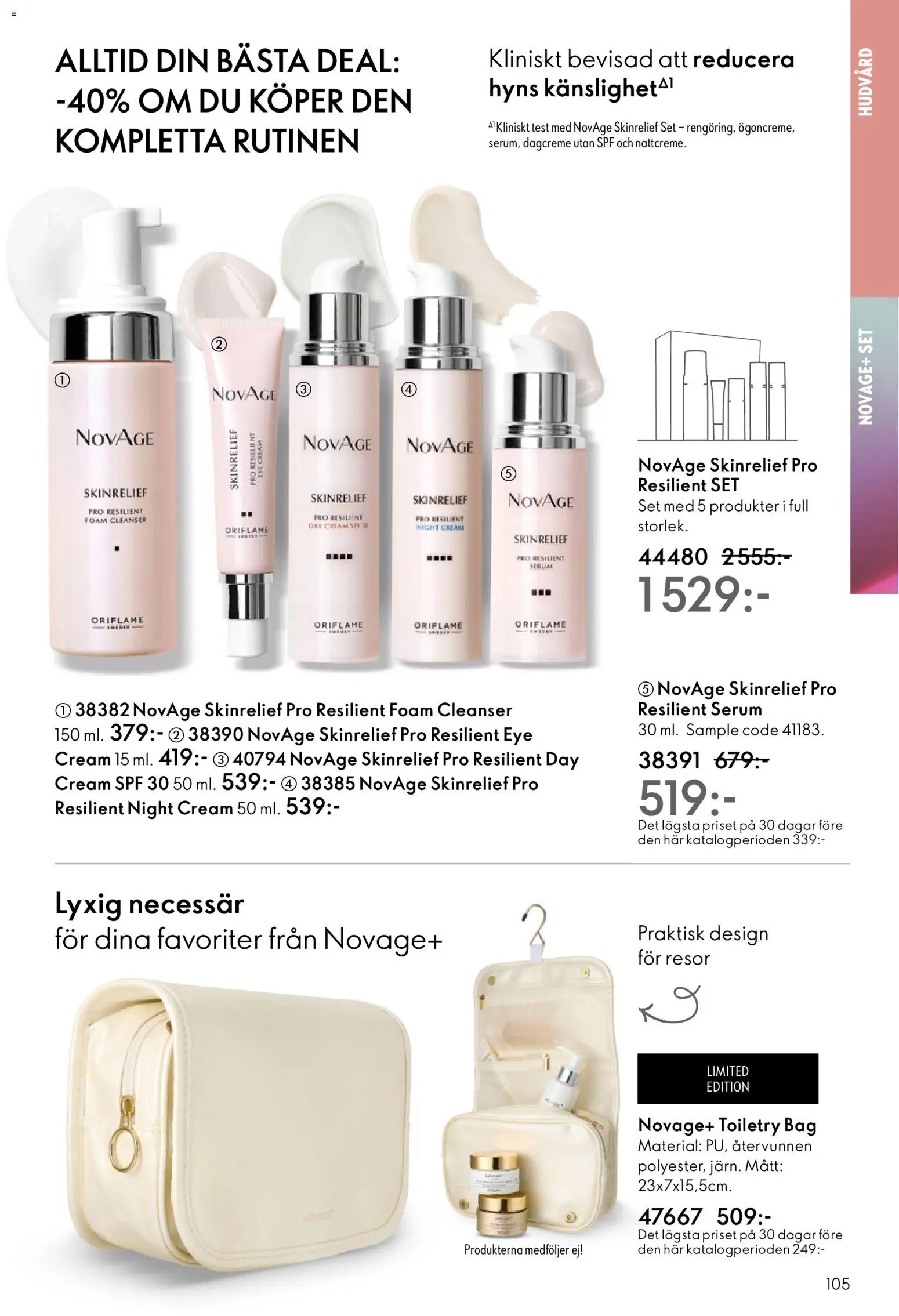 Oriflame reklamblad aktuell från 10.12.2025 | Sida: 105 | Produkter: Set, Serum, Necessär