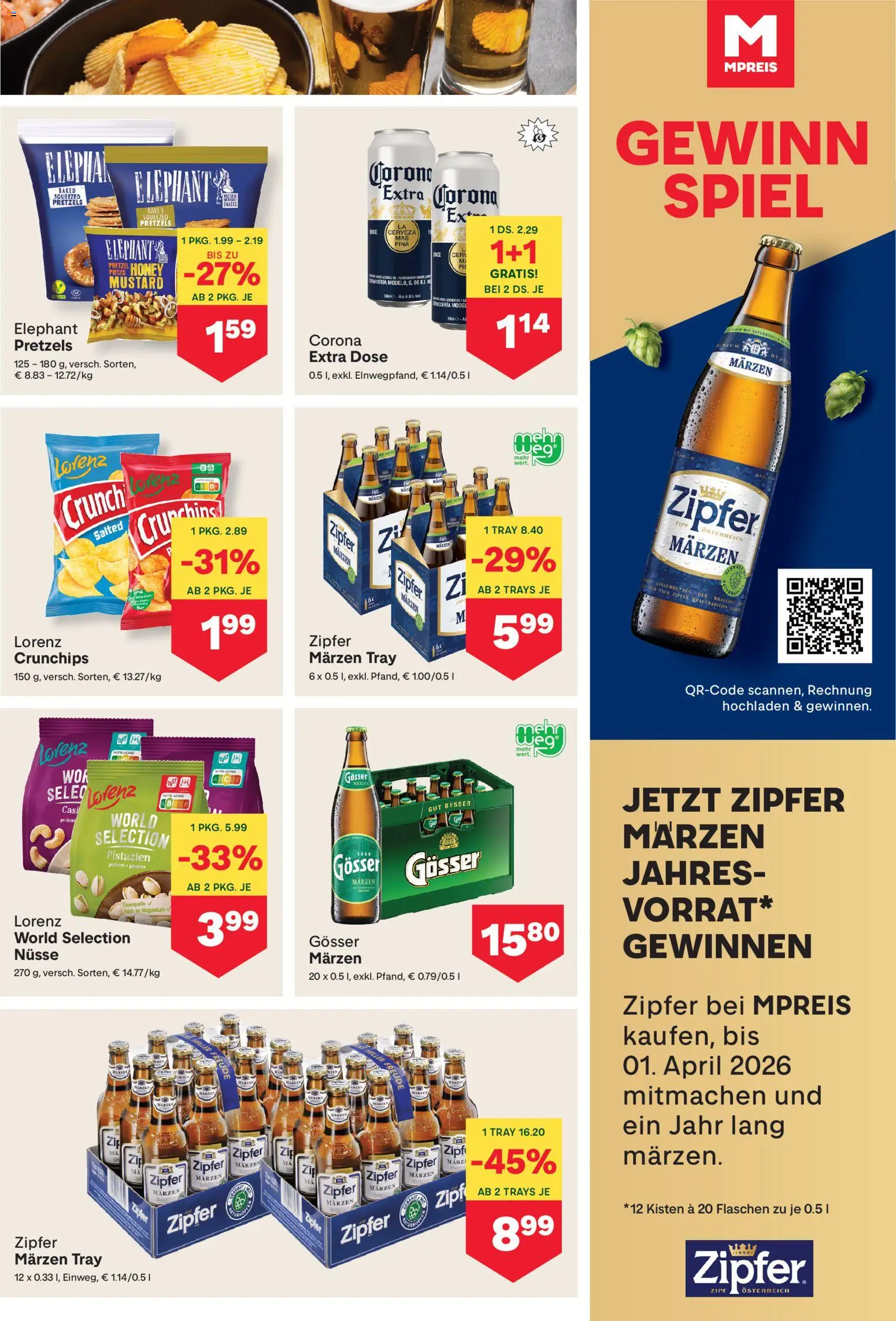 MPREIS Flugblatt gültig ab 05.03.2026 | Seite: 9 | Produkte: Nüsse, Spiel