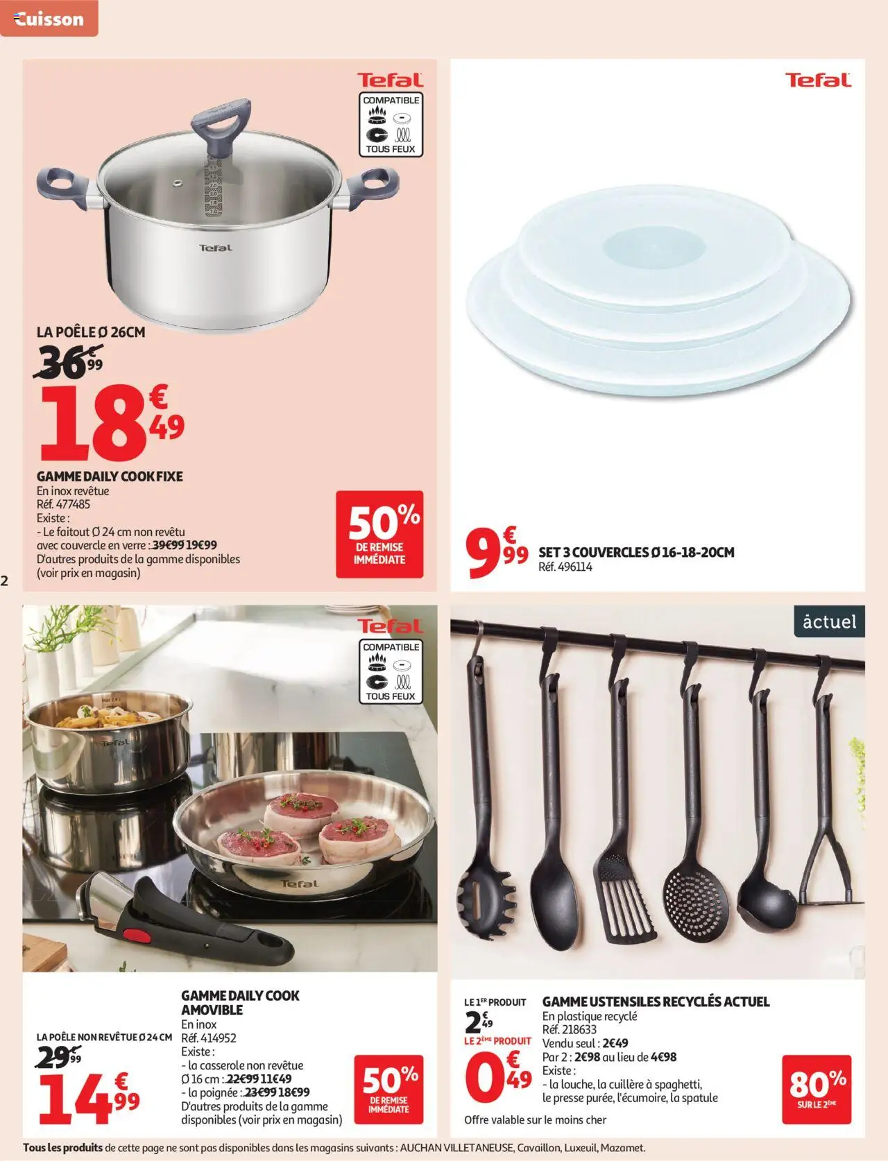  | Page: 2 | Produits: Poêle, Spatule, Casserole, Tefal