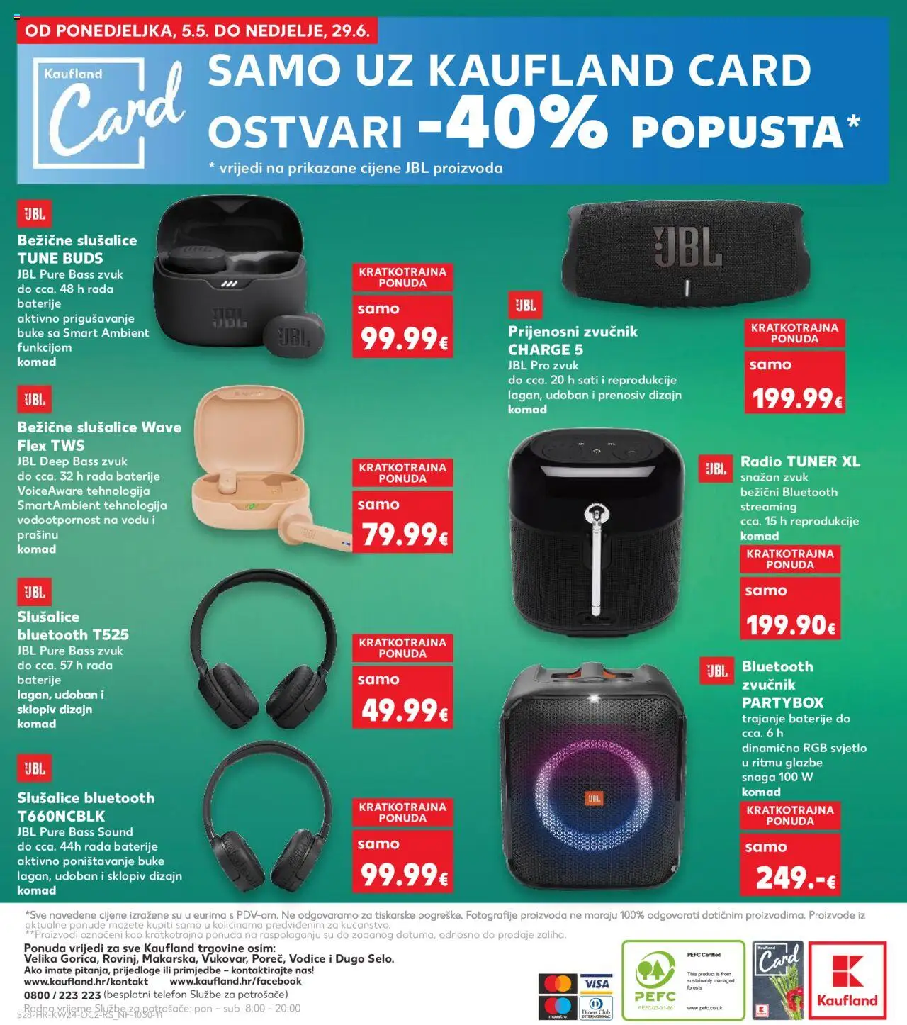 Kaufland HR akciós ujság - amely érvényes a következő dátumtól: 11.06.2025 | Oldal: 28 | Termékek: Telefon, Rádió