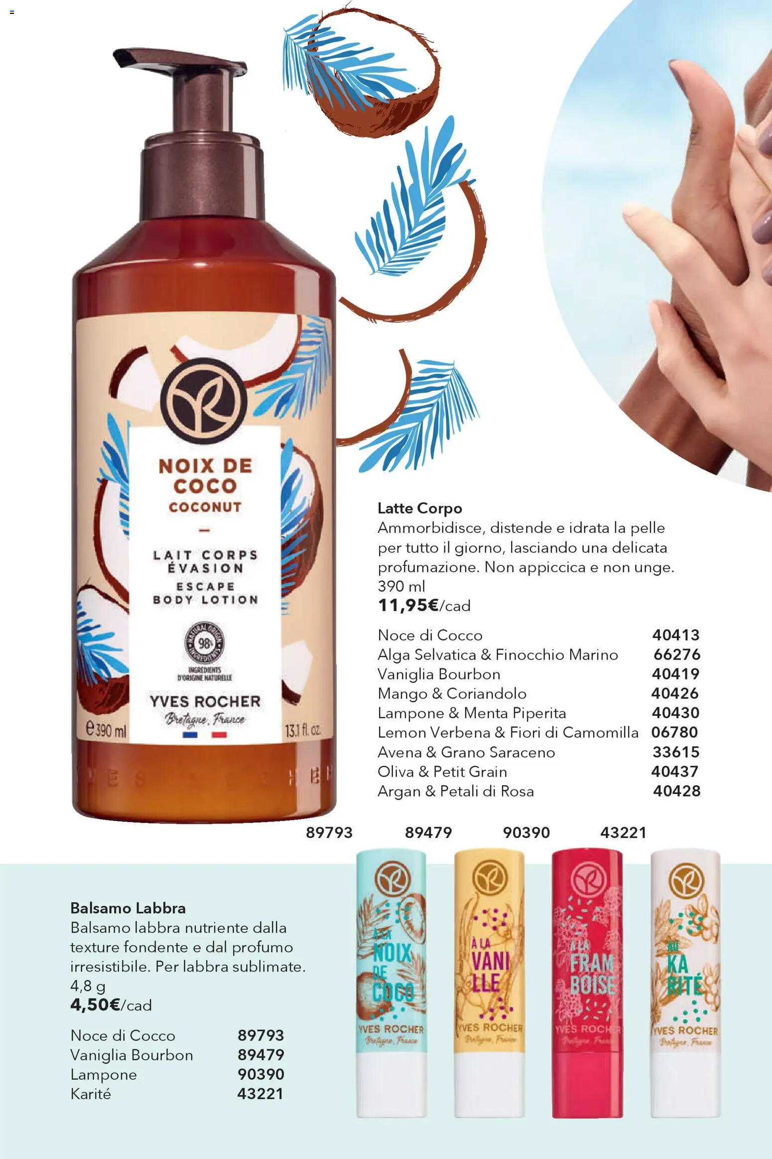 Volantino Yves Rocher del 30.01.2026 | Pagina: 64 | Prodotti: Balsamo, Bourbon, Mango, Lampone