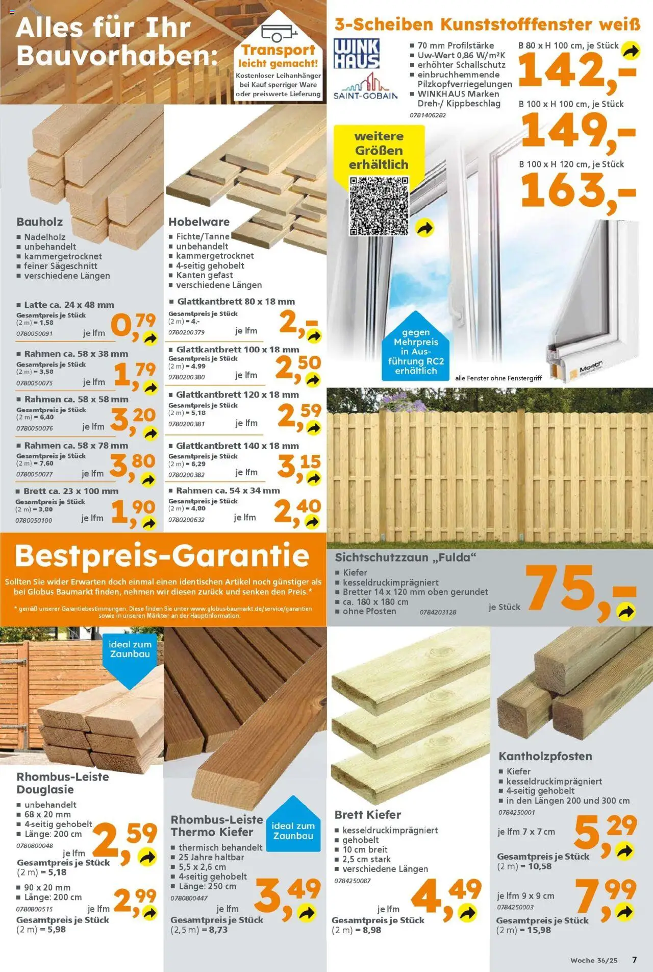 Globus Baumarkt prospekt Königsbrunn	 – gültig ab 31.08.2025 | Seite: 7