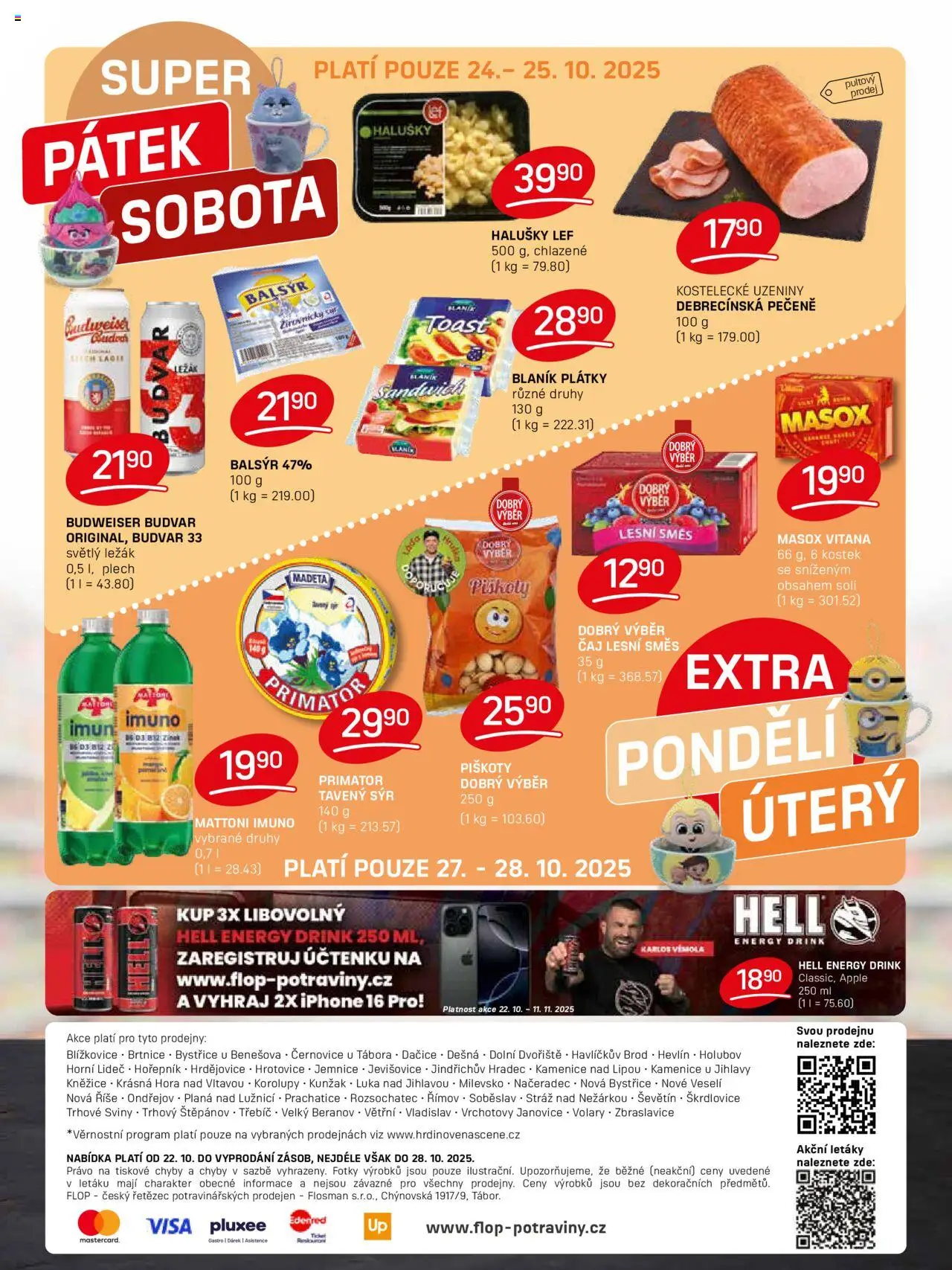 Flop leták od 22.10.2025 | Strana: 12 | Produkty: Mattoni, Sýr, Iphone, Plech