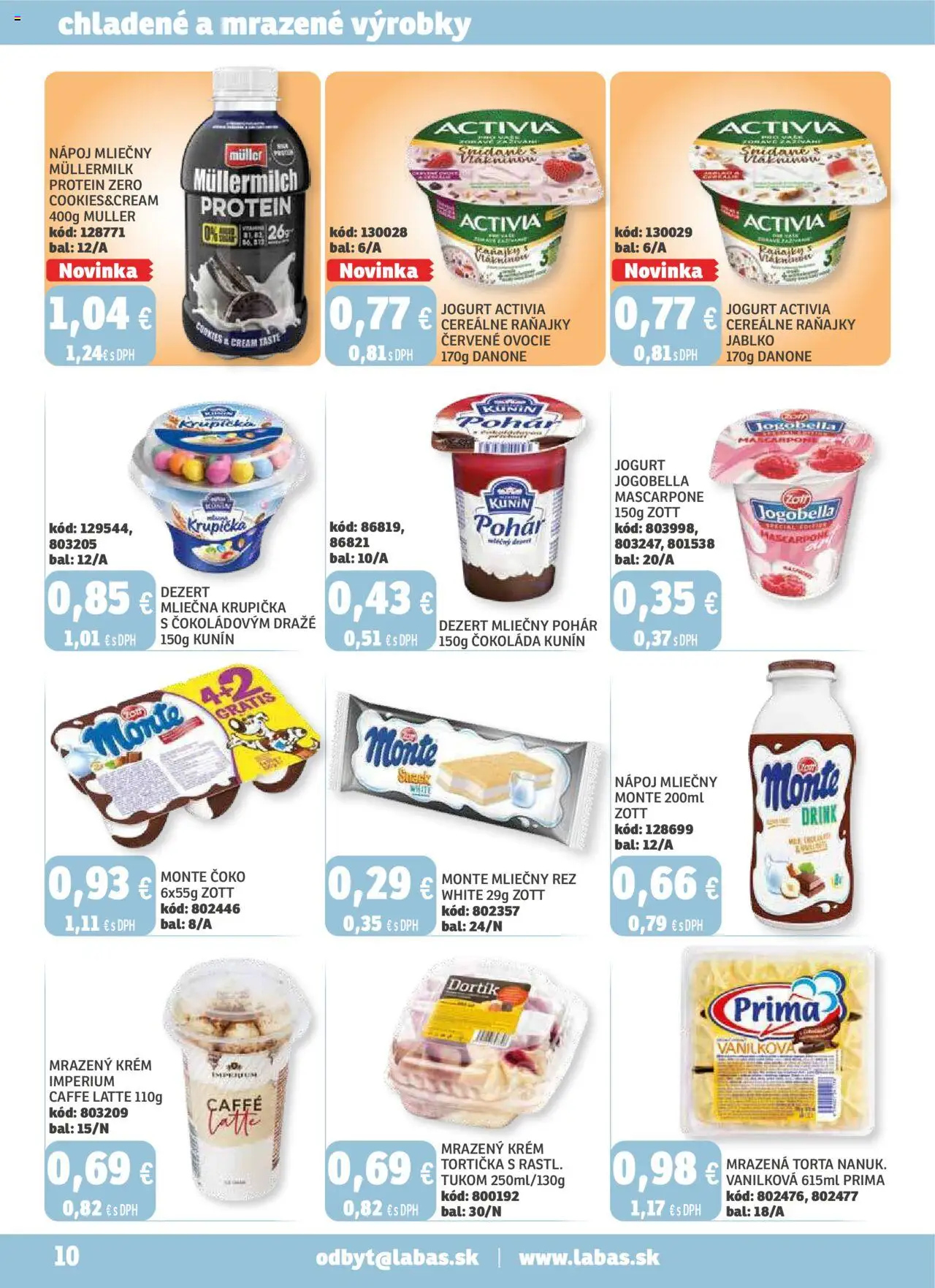 Labaš magazín │ platný od 22.08.2025 | Strana: 10 | Produkty: Jogurt, Protein, Čokoláda, Ovocie