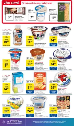 Náhled letáku Tesco Jogurt bílý, 150 g od 25.03.2026 | Strana: 6 | Produkty: Jogurt, Mléčná rýže, Skyr, Gervais