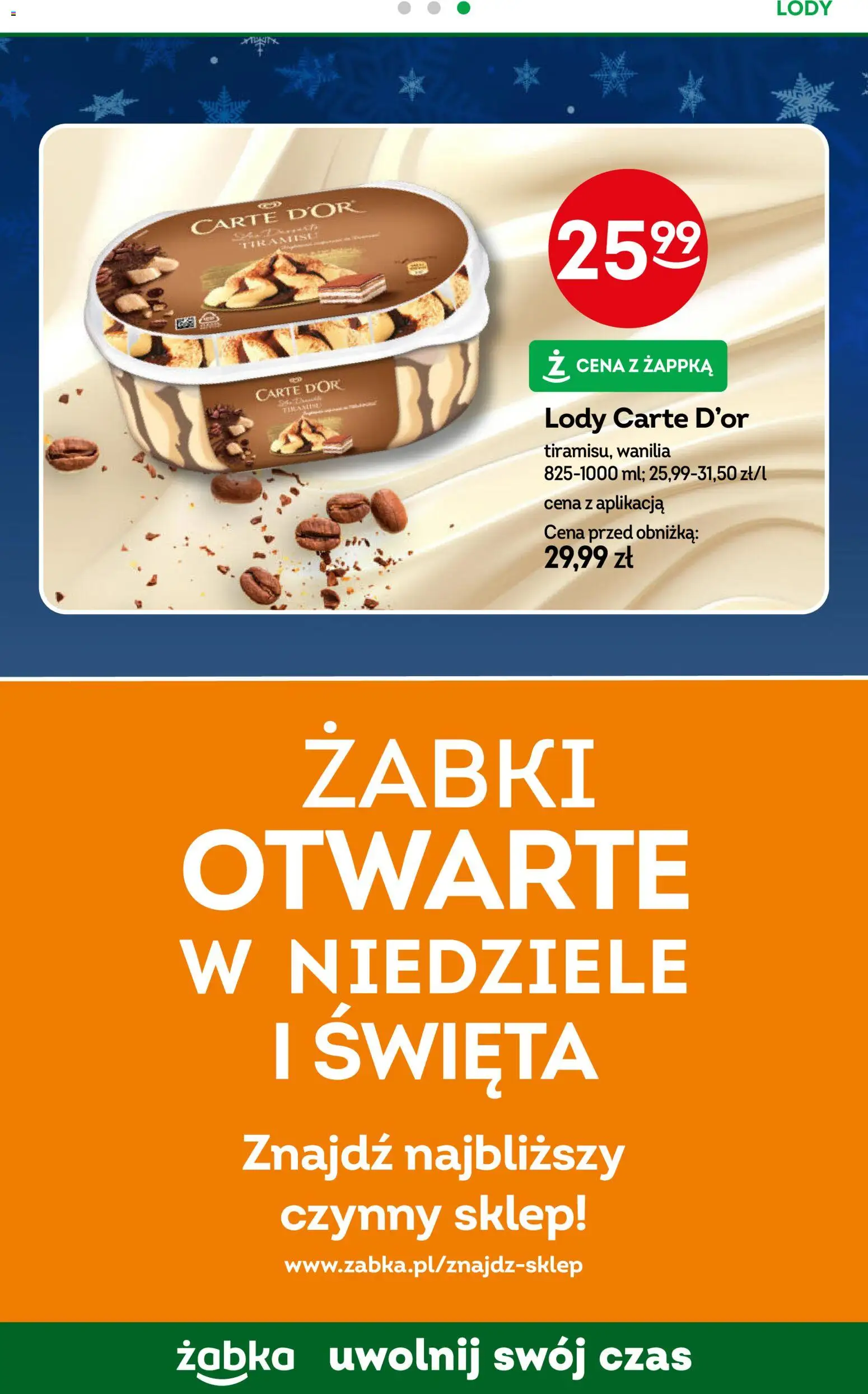 Żabka Gazetka od 30.12.2025 | Strona: 47 | Produkty: Lody
