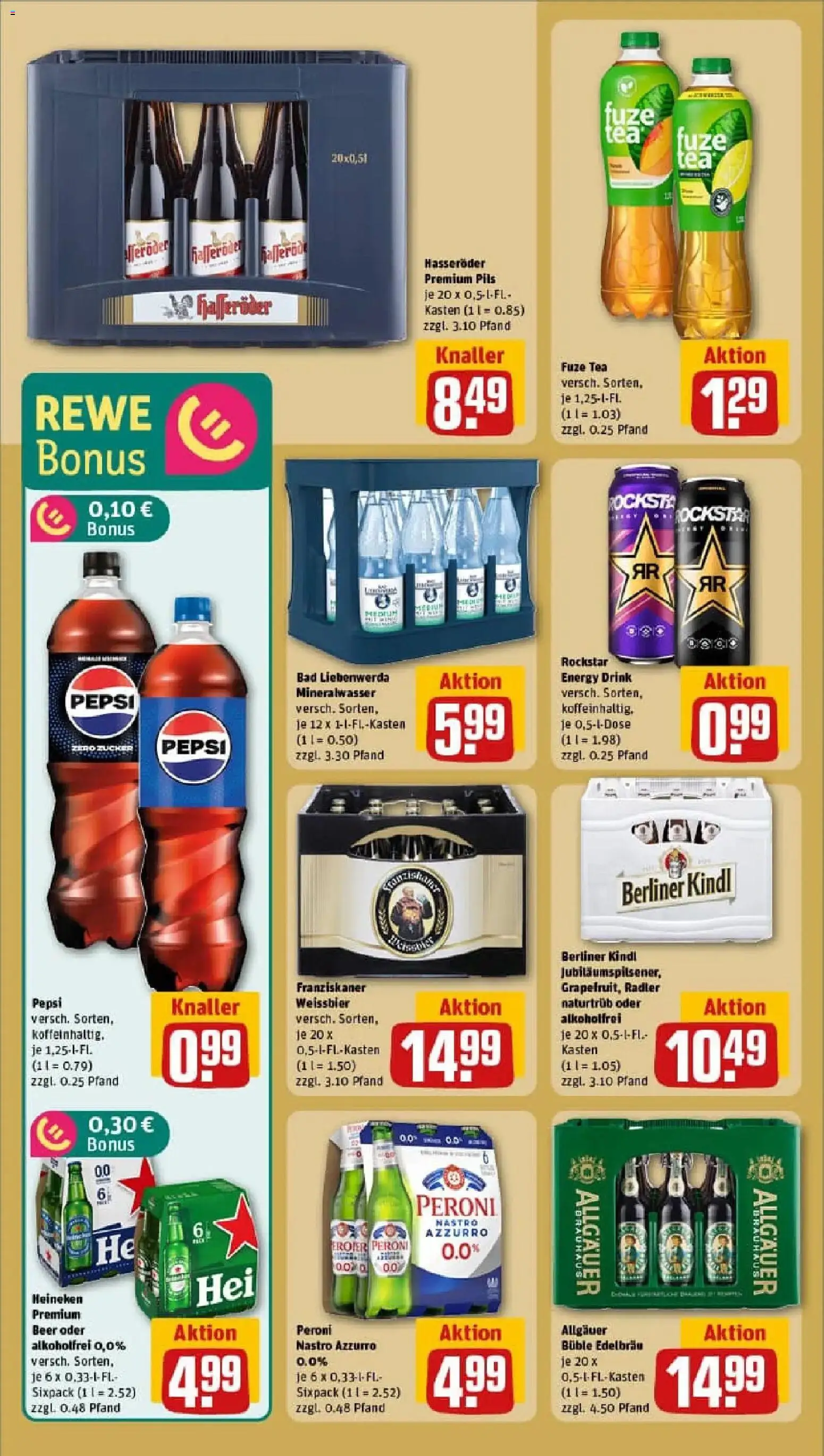 Rewe prospekt Berlin / Schöneberg	 – gültig ab 18.01.2026 | Seite: 24 | Produkte: Fuze tea, Cola, Weißbier, Bad