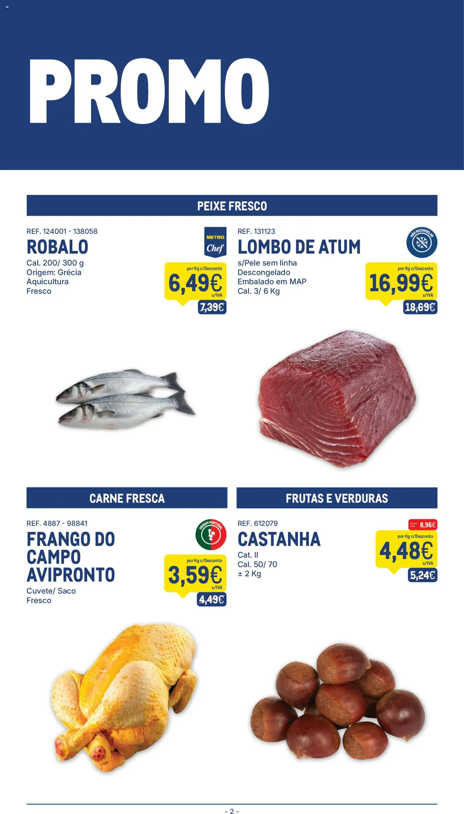 Makro folheto │ válido de 04.11.2025 | Página: 2 | Produtos: Atum, Frango, Lombo, Carne