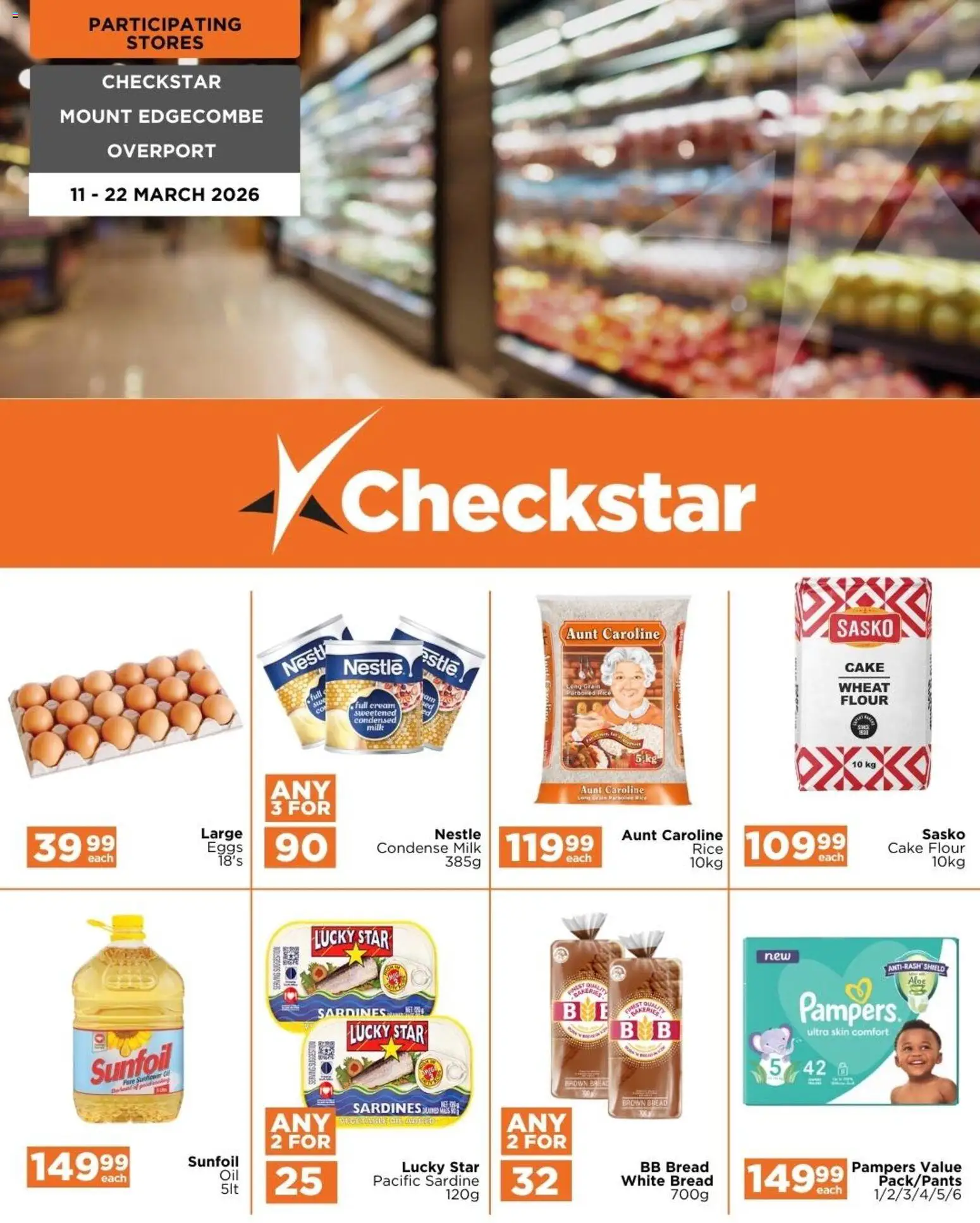 New Check Star catalogue – valid from 11.03.2026 | Page: 1 | Products: Cake, Milk, Bread, Cream