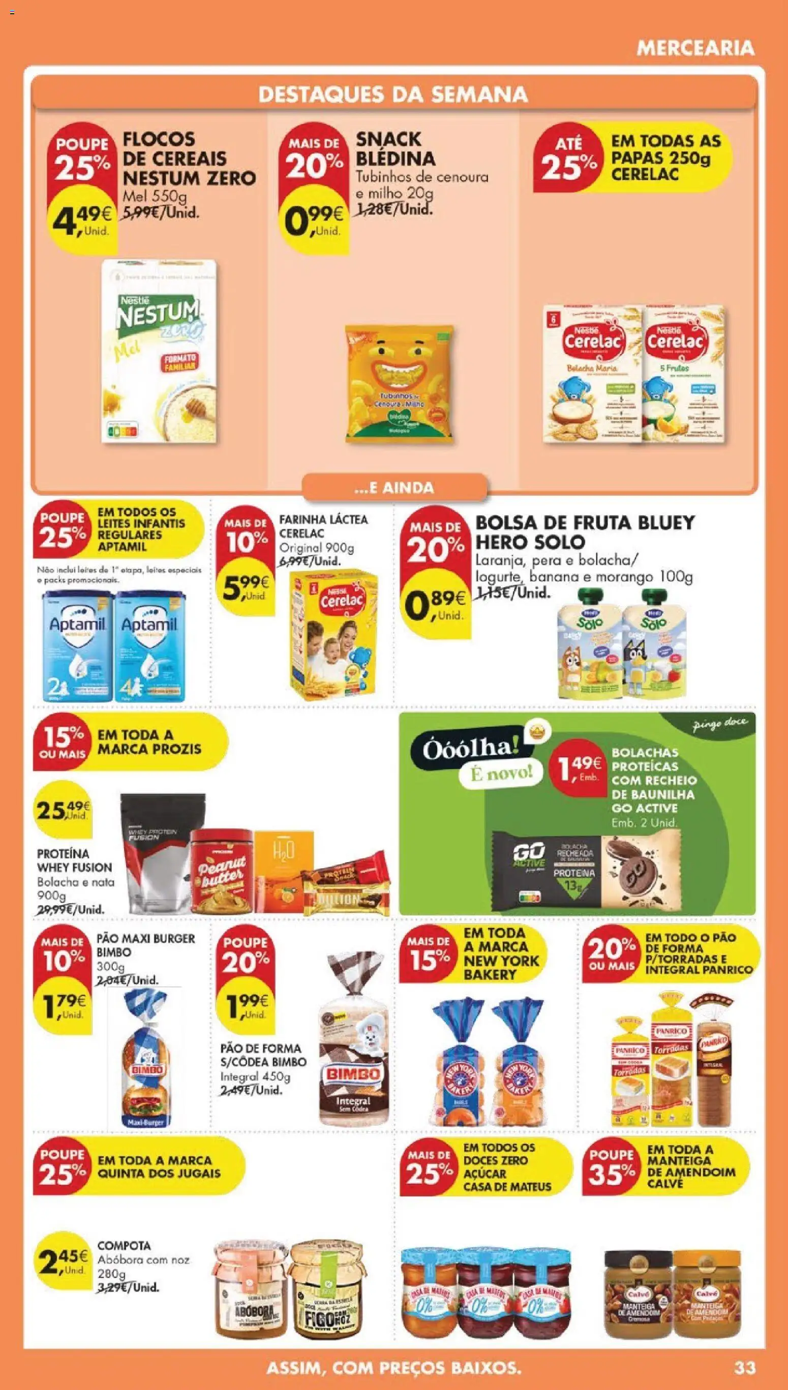 Pingo Doce folheto │ válido de 07.04.2026 | Página: 35 | Produtos: Pão de forma, Nestlé, Doces, Cereais