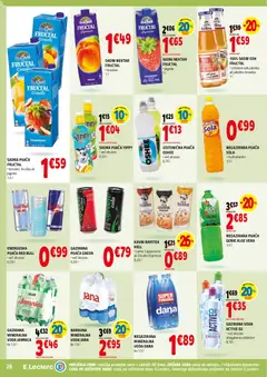 E.leclerc katalog akcije – veljaven od 12.11.2025 | Stran: 26 | Izdelki: Mineralna voda, Sok, Jabolka, Breskev