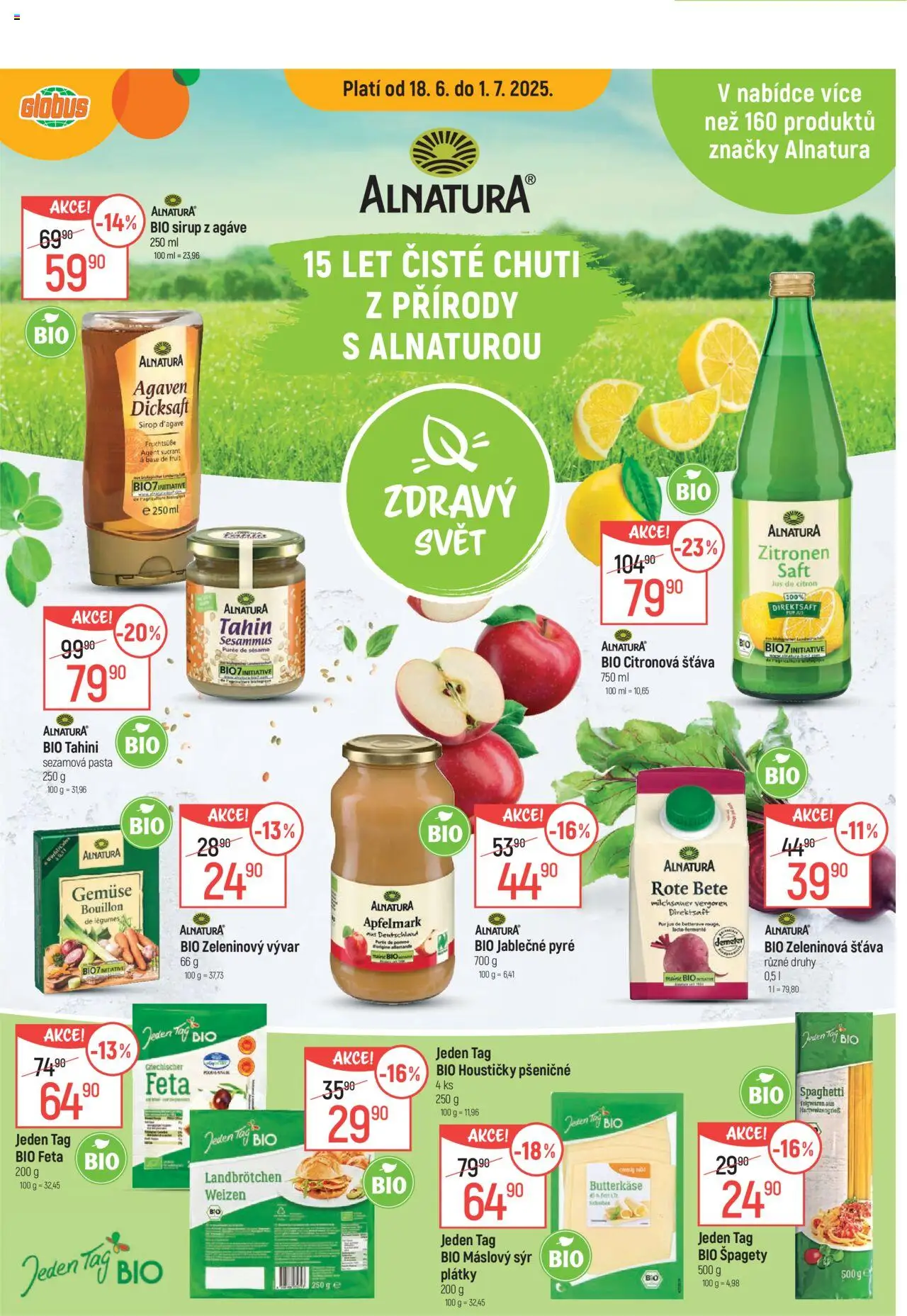 Globus leták - Chomutov od 25.06.2025 | Strana: 16 | Produkty: Špagety, Vývar, Citron, Tahini