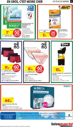 Intermarché - Prévisualisation de Intermarché - Découvrez nos offres de la semaine valide à partir de 13.01.2026 | Page: 37 | Produits: Filtre, Robinet, Coton, Slips