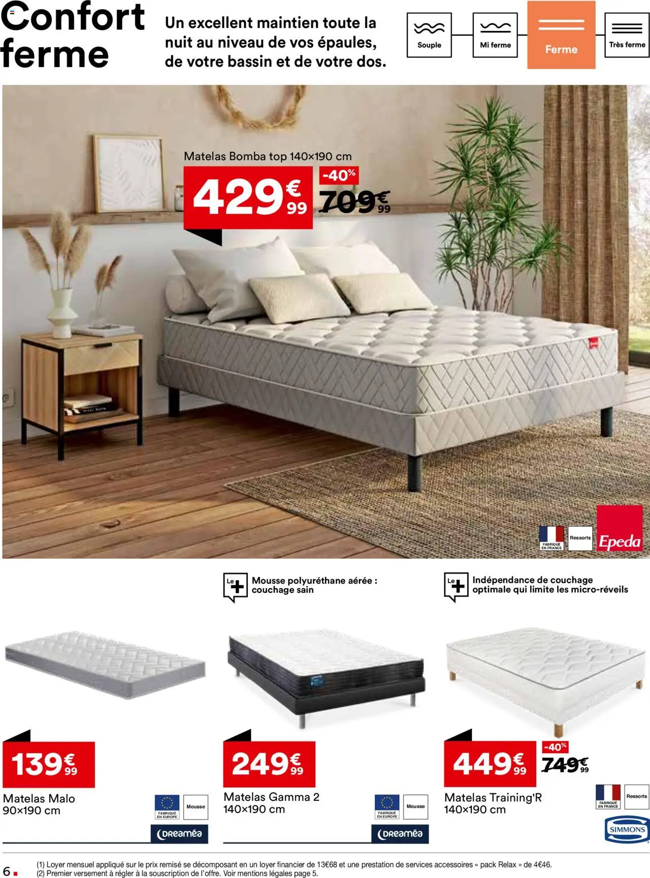  | Page: 6 | Produits: Mousse, Matelas