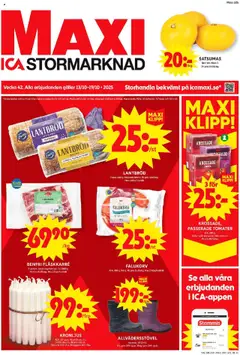 ICA Maxi - erbjudanden - Förhandsvisning av reklamblad från butik ICA Maxi aktuell från 13.10.2025
