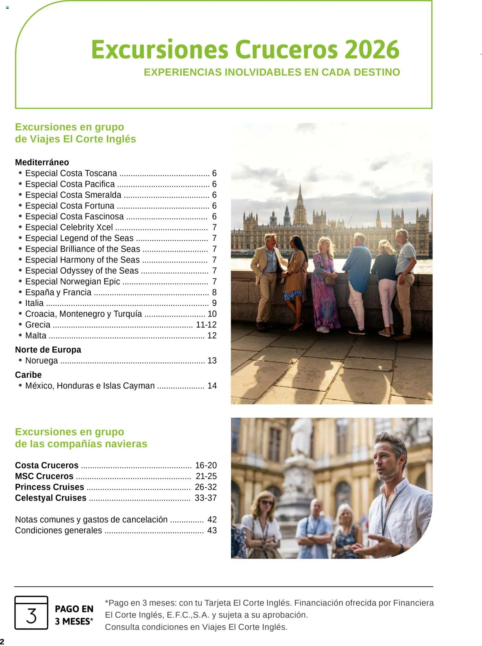 Viajes El Corte Inglés Excursiones Cruceros │ válido desde el 18.03.2026 | Página: 2