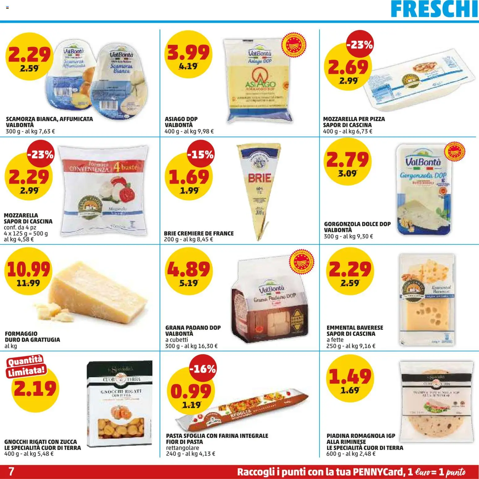 Volantino PENNY del 02.01.2026 | Pagina: 7 | Prodotti: Zucca, Piadina, Gnocchi, Terra