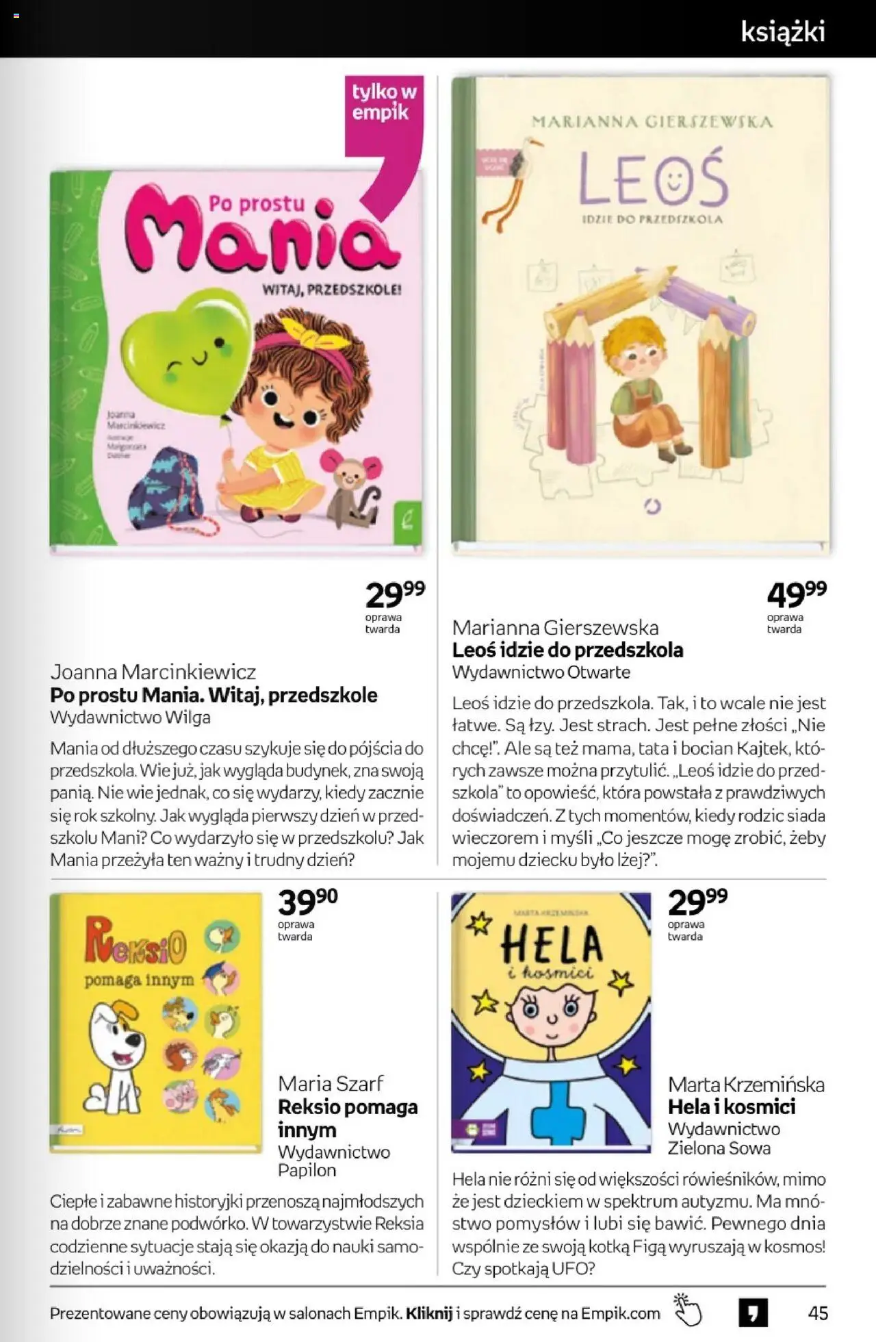 Empik promocje od 10.09.2025 | Strona: 45 | Produkty: Książki