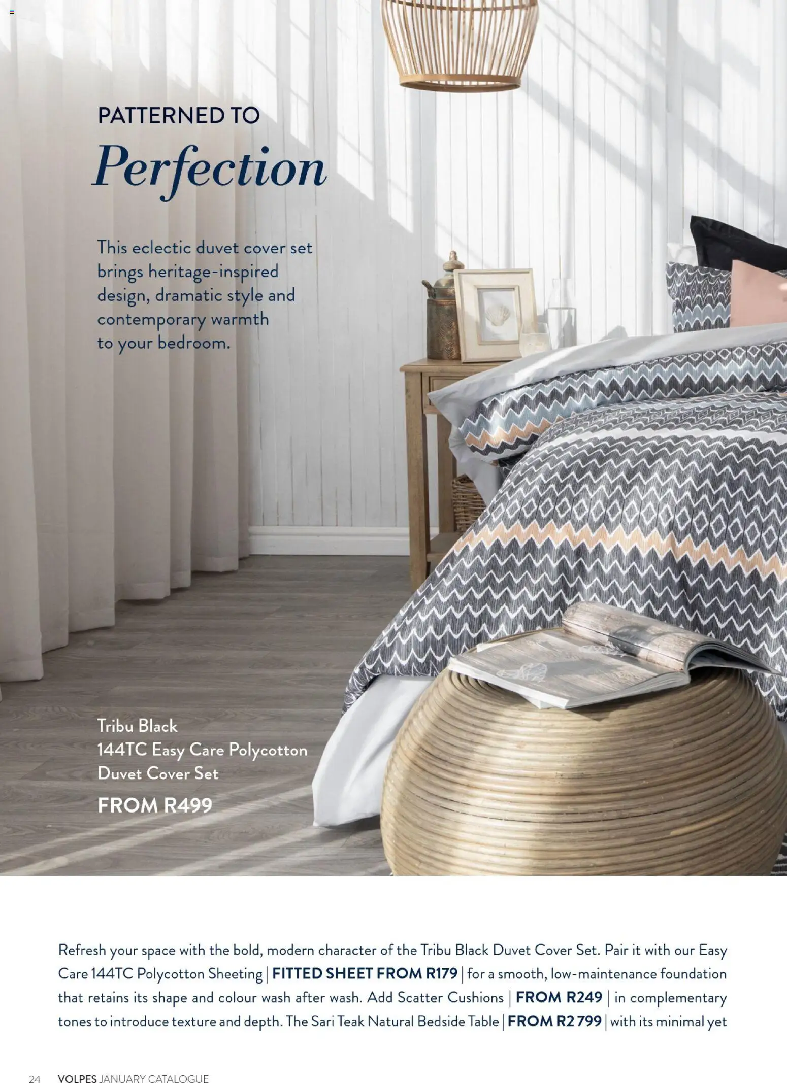 New Volpes catalogue – valid from 01.01.2026 | Page: 48 | Products: Cover, Duvet, Bedside table, Foundation