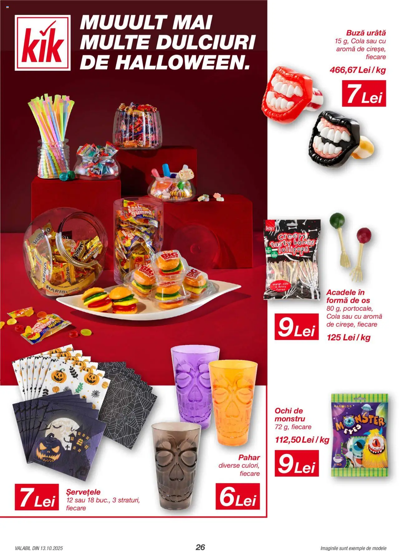Noul catalog Kik – valabil de la 13.10.2025 | Pagină: 26 | Produse: Amerikan servis, Burger, Acadele