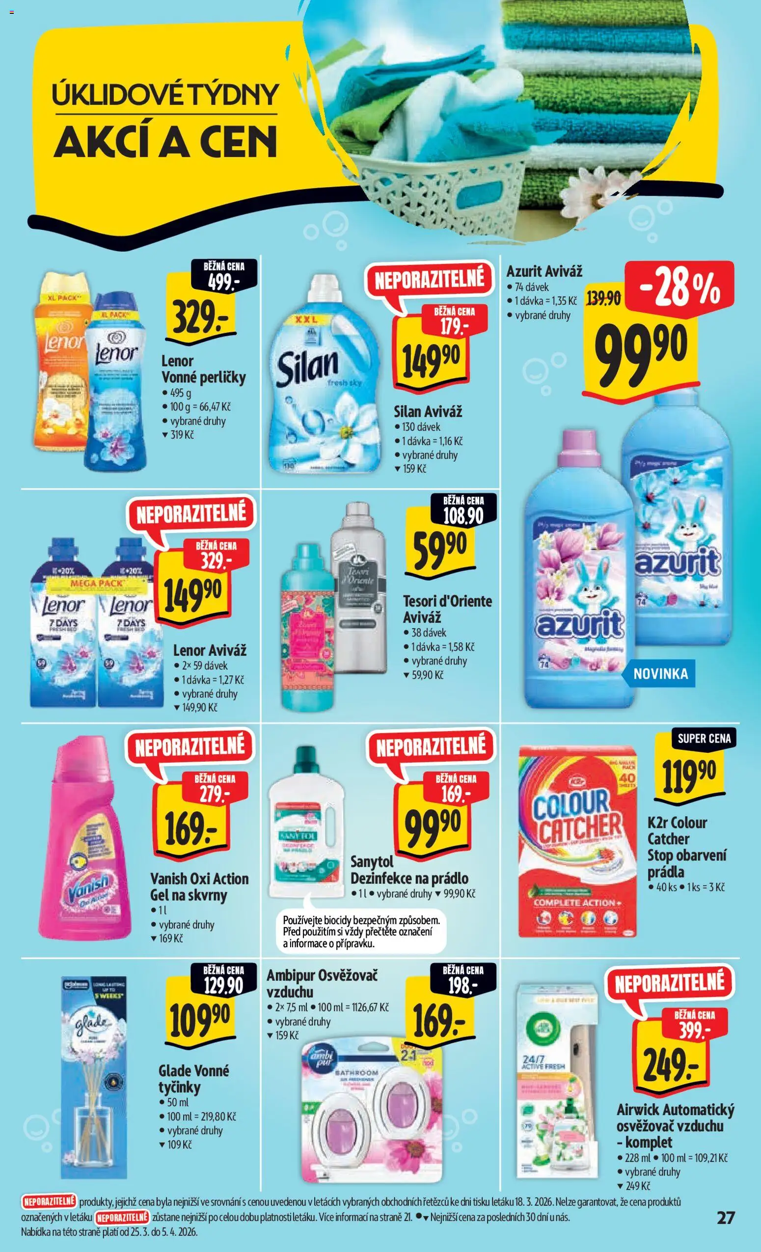 Albert leták - Hypermarket od 25.03.2026 | Strana: 35 | Produkty: Tesori d'Oriente, Tyčinky, Vanish oxi action, Vanish