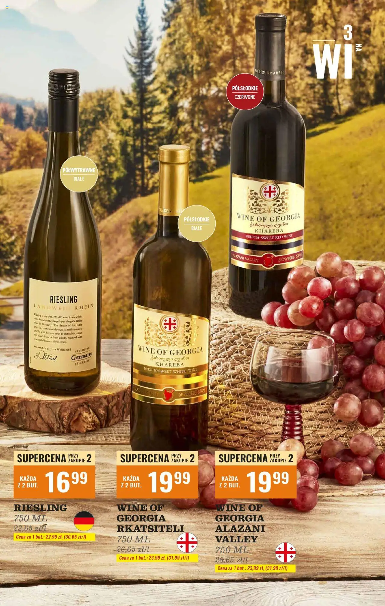 Biedronka gazetka - Czas na toast od 06.10.2025 | Strona: 3 | Produkty: Riesling, Alazani Valley