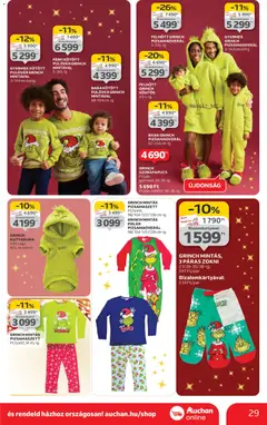 Auchan - Karácsonyi ajándék ajánlataink - amely érvényes a következő dátumtól: 13.11.2025 | Oldal: 29 | Termékek: Sál, Köntös, Pulóver, Zokni