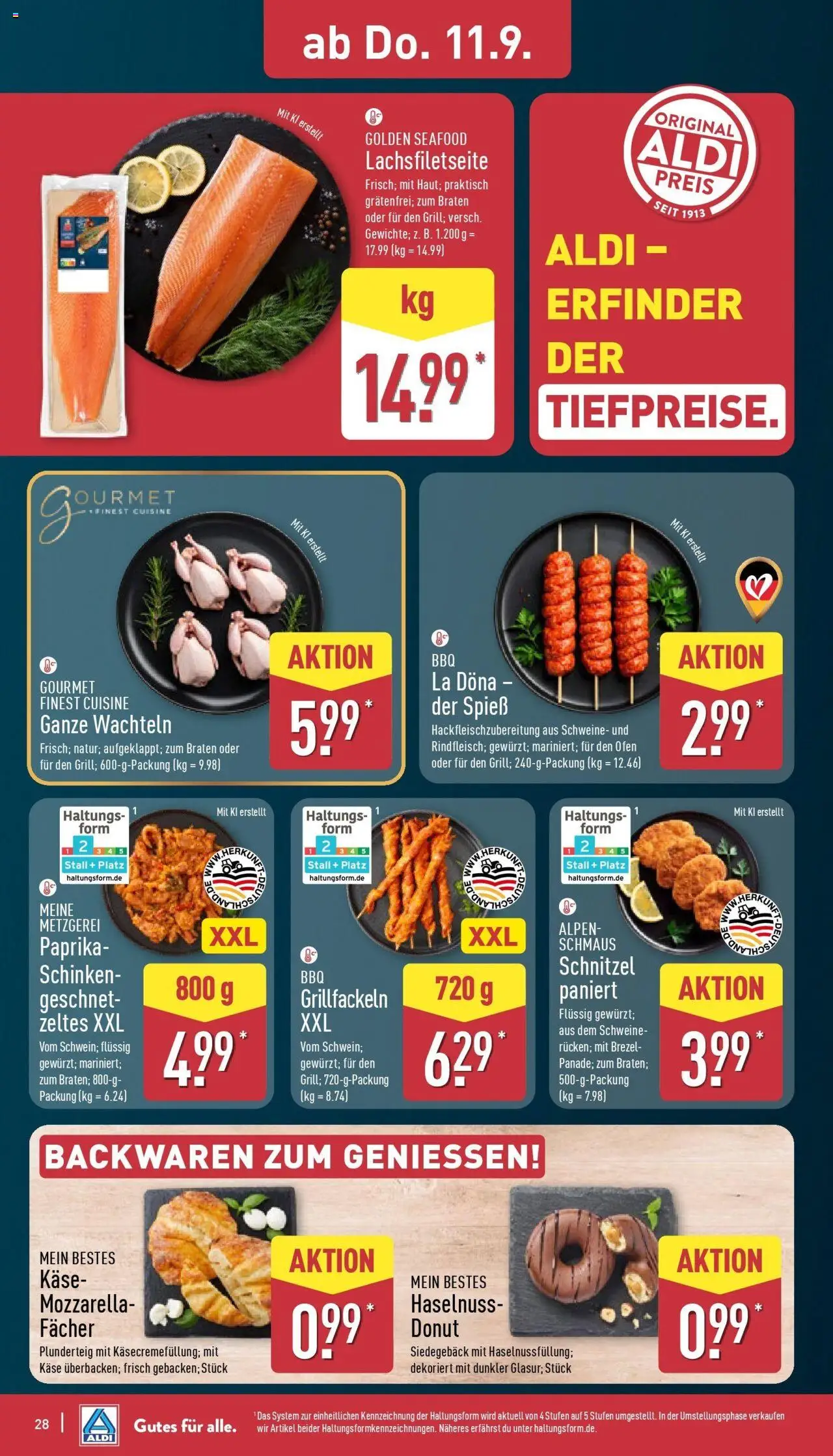 Aldi Prospekt Hildburghausen – gültig ab 07.09.2025 | Seite: 32 | Produkte: Ofen, Käse, Mozzarella, Paprika