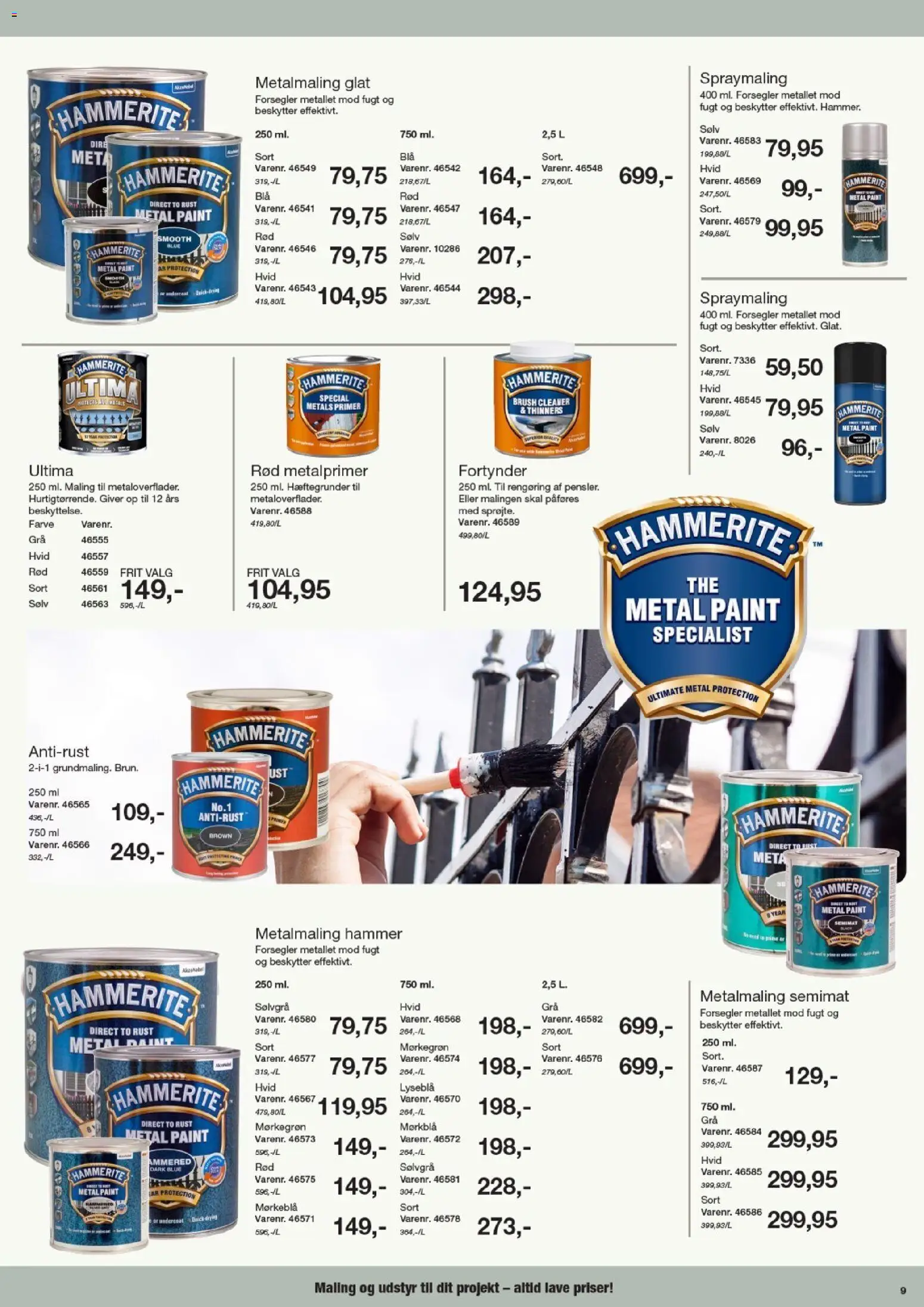 Harald Nyborg tilbudsavis – gyldig fra 02.04.2026 | Side: 9 | Produkter: Hammer, Maling