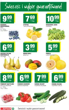 Pogląd oferty "Spar Gazetka" - ważna od 01.12.2025 | Strona: 2 | Produkty: Mango, Gruszka, Winogrono, Pomidory
