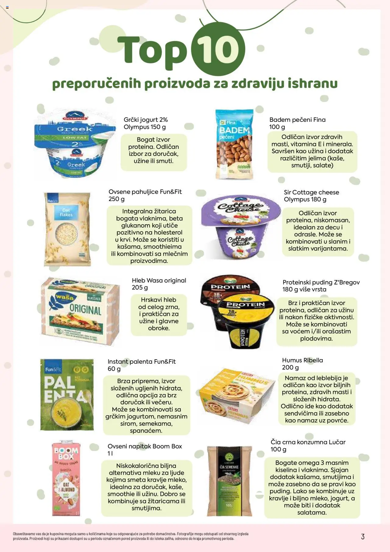 PerSu katalog - važi od 08.10.2025 | Strana: 3 | Proizvode: Protein, Badem, Pahuljice, Puding