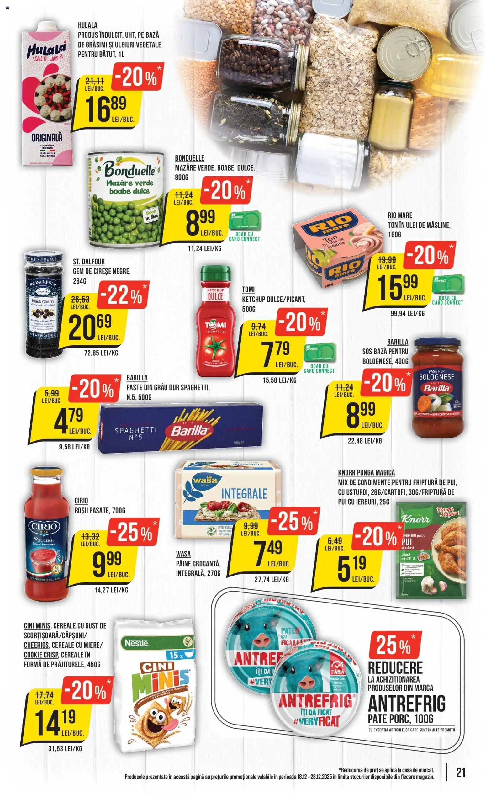 Noul catalog Mega Image – valabil de la 18.12.2025 | Pagină: 21 | Produse: Mazăre, Hacıyatmaz Kedi Oyuncağı, Măsline, Cereale