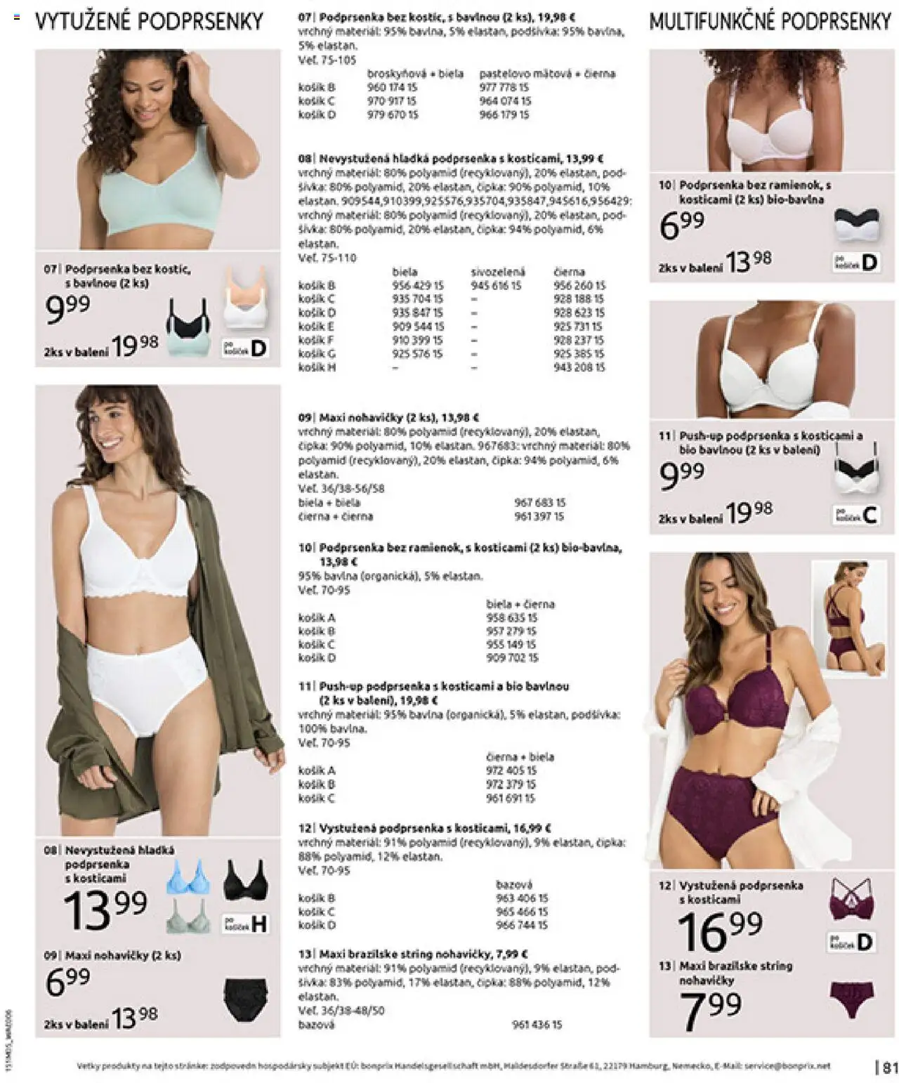 Bonprix katalóg citrusové farby │ platný od 26.05.2025 | Strana: 83 | Produkty: Nohavičky, Podprsenka