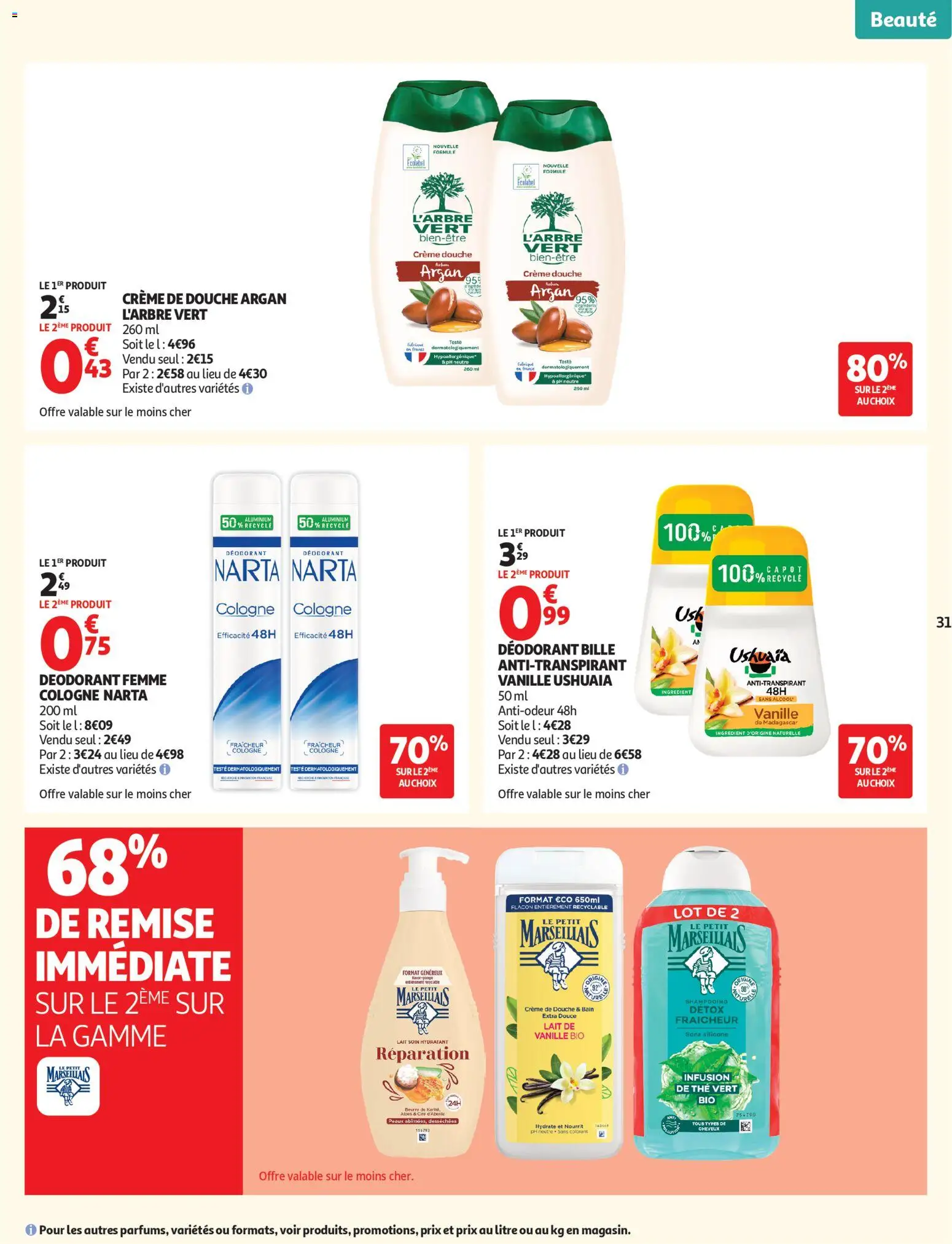 {H1} | Pagina: 31 | Producten: La, Crème, Deodorant, Antitranspirant