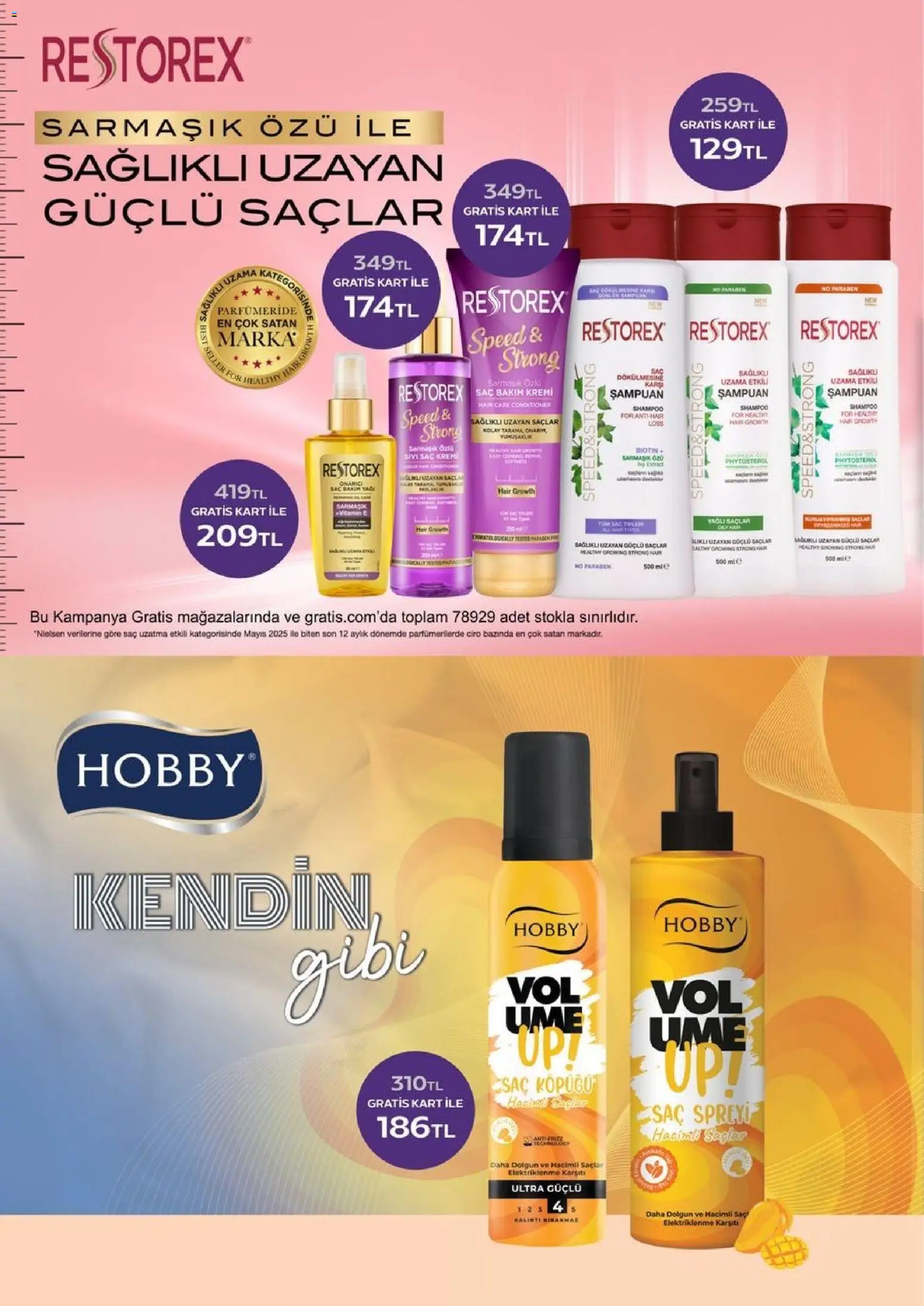 Gratis Katalog - 02.03.2026 tarihinden itibaren geçerlidir | Sayfa: 39 | Ürünler: Şampuan, Saç Kremi, Saç spreyi