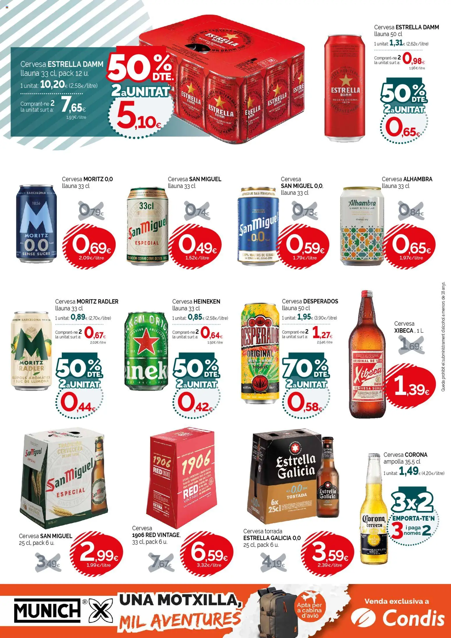 Condis folleto life │ válido desde el 03.12.2025 | Página: 18 | Productos: Cerveza, Παρμεζάνα, Σπανάκι