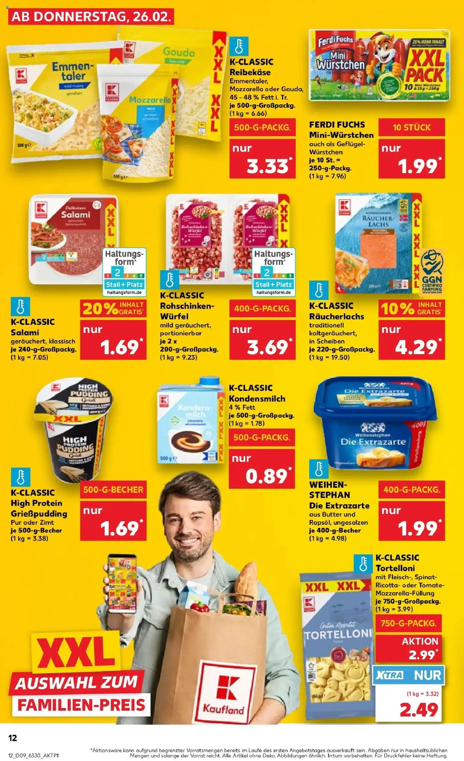 Kaufland prospekt Hildesheim	 – gültig ab 26.02.2026 | Seite: 20 | Produkte: Butter, Mozzarella, Pudding, Räucherlachs