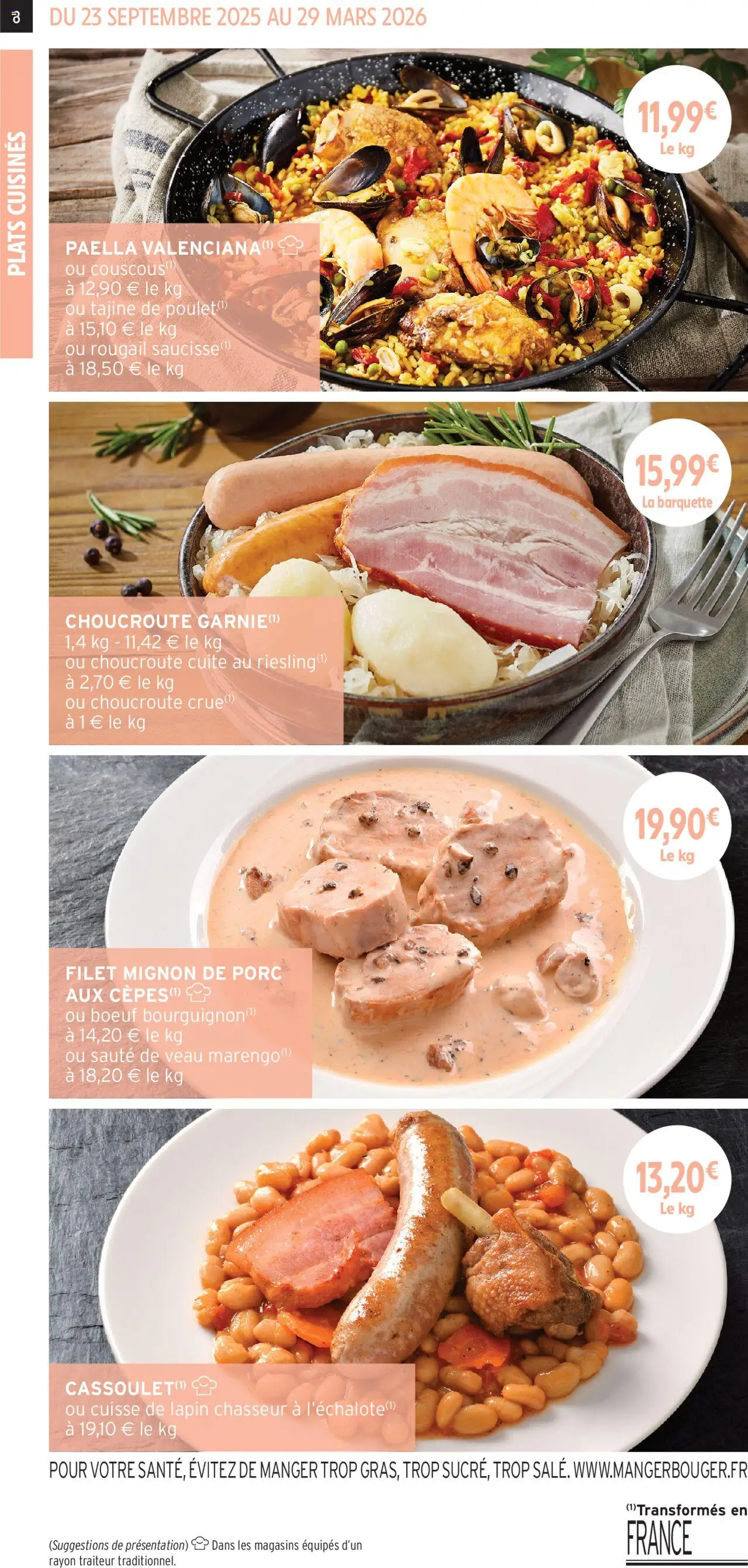 {H1} | Page: 8 | Produits: Tajine, Lapin, Saucisse, Filet mignon