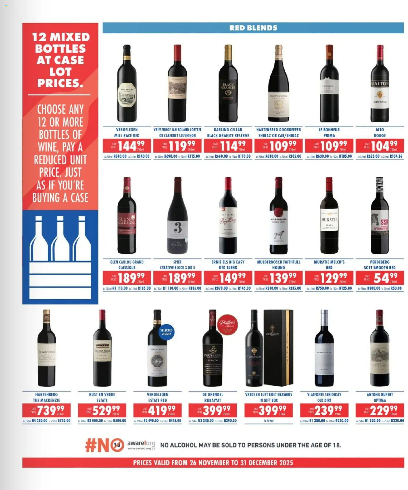 New Ultra Liquors catalogue – valid from 26.11.2025 | Page: 3 | Products: Case, Box