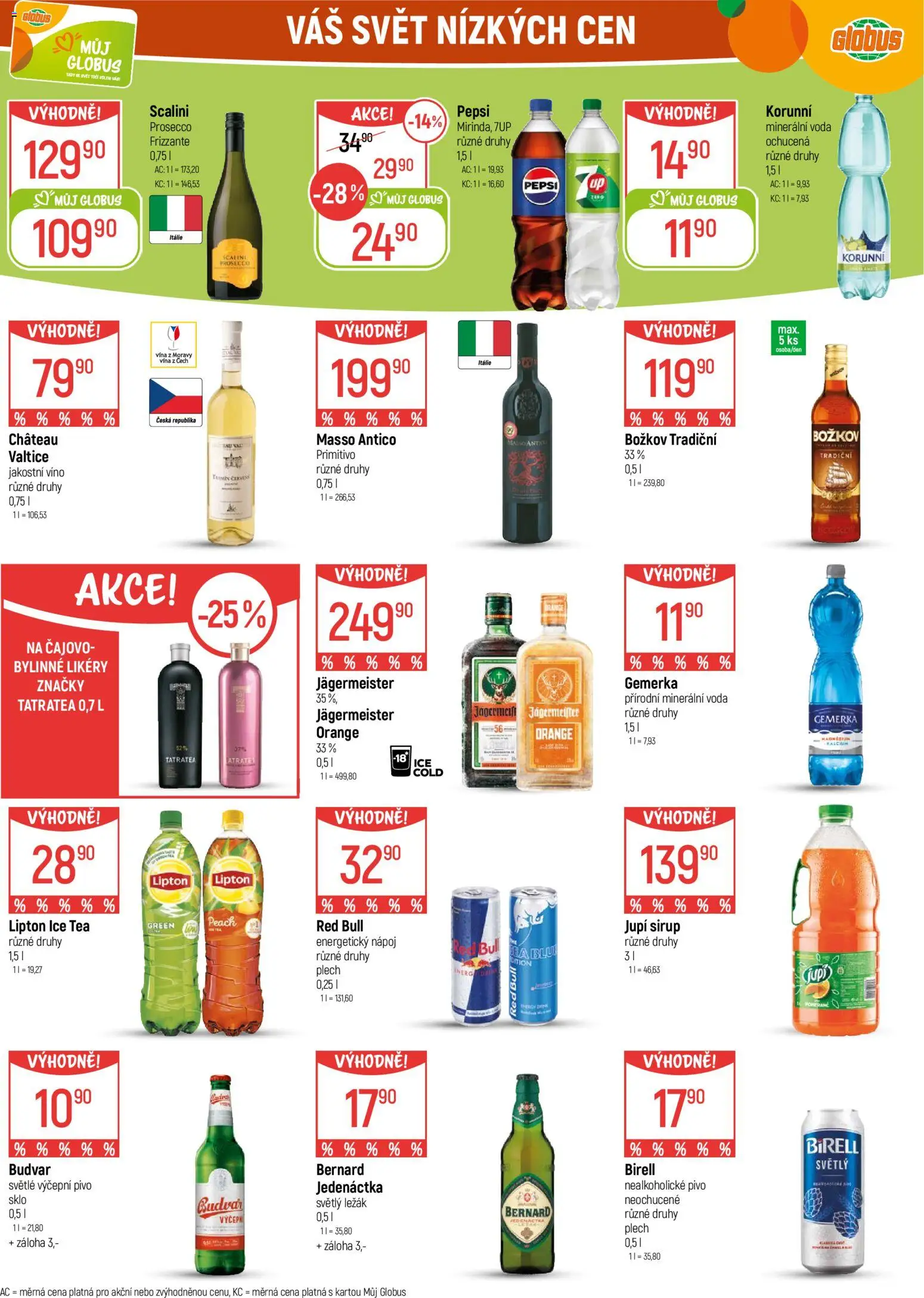 Globus leták - Praha-Štěrboholy od 18.02.2026 | Strana: 29 | Produkty: Prosecco, Pivo, Frizzante, Tatratea